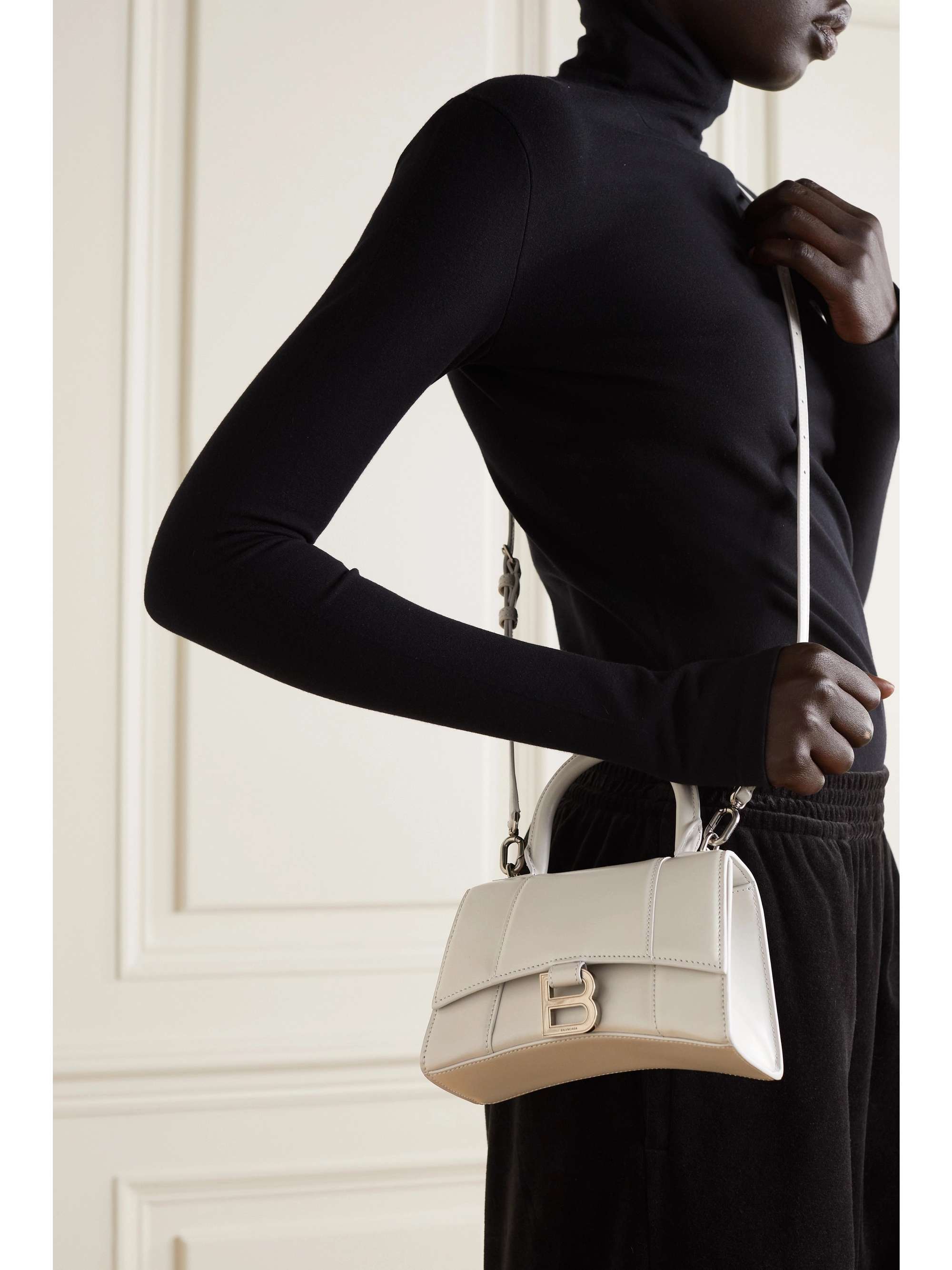 BALENCIAGA Hourglass XS leather tote | NET-A-PORTER