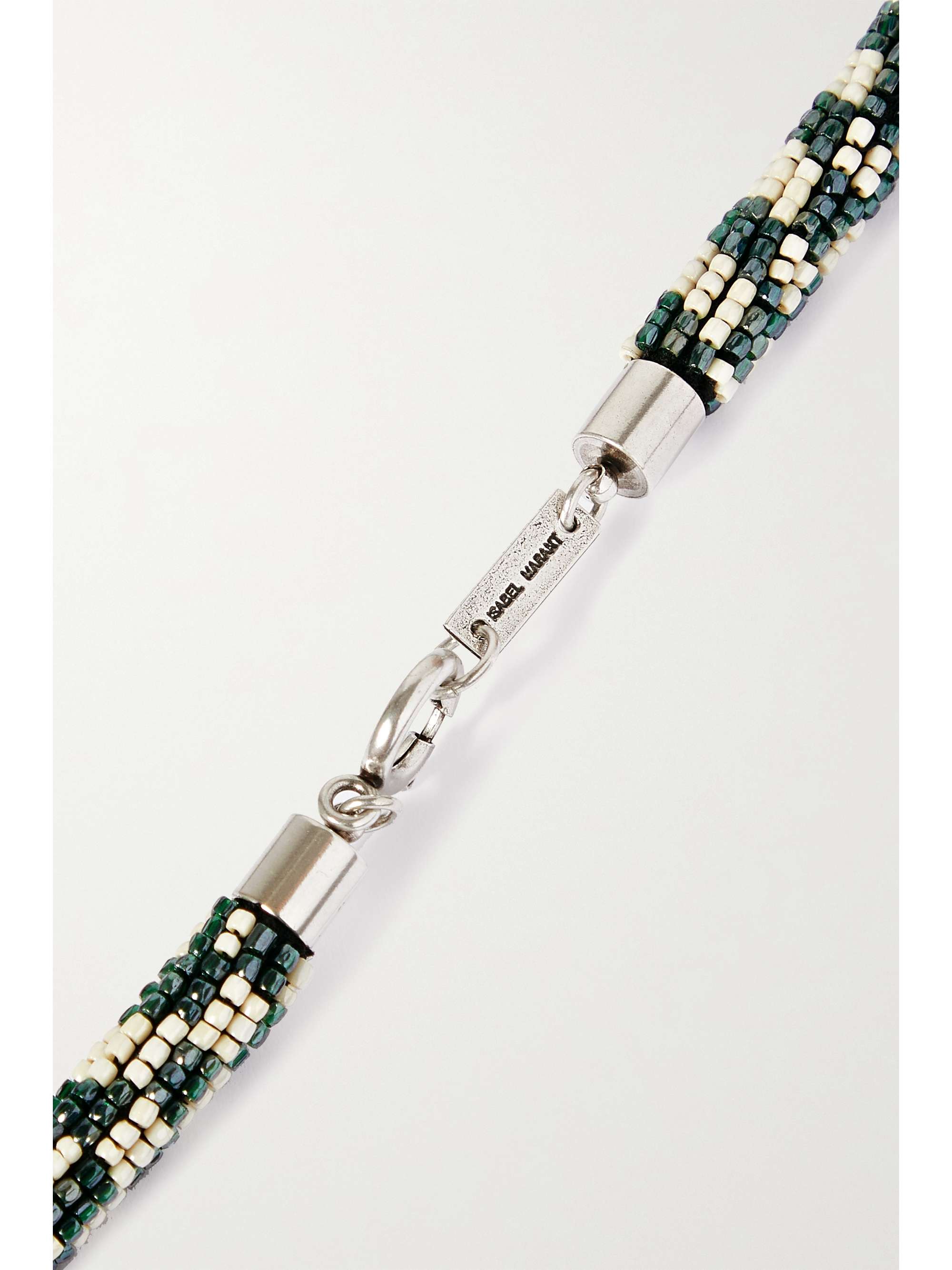 ISABEL MARANT Silver-tone beaded necklace