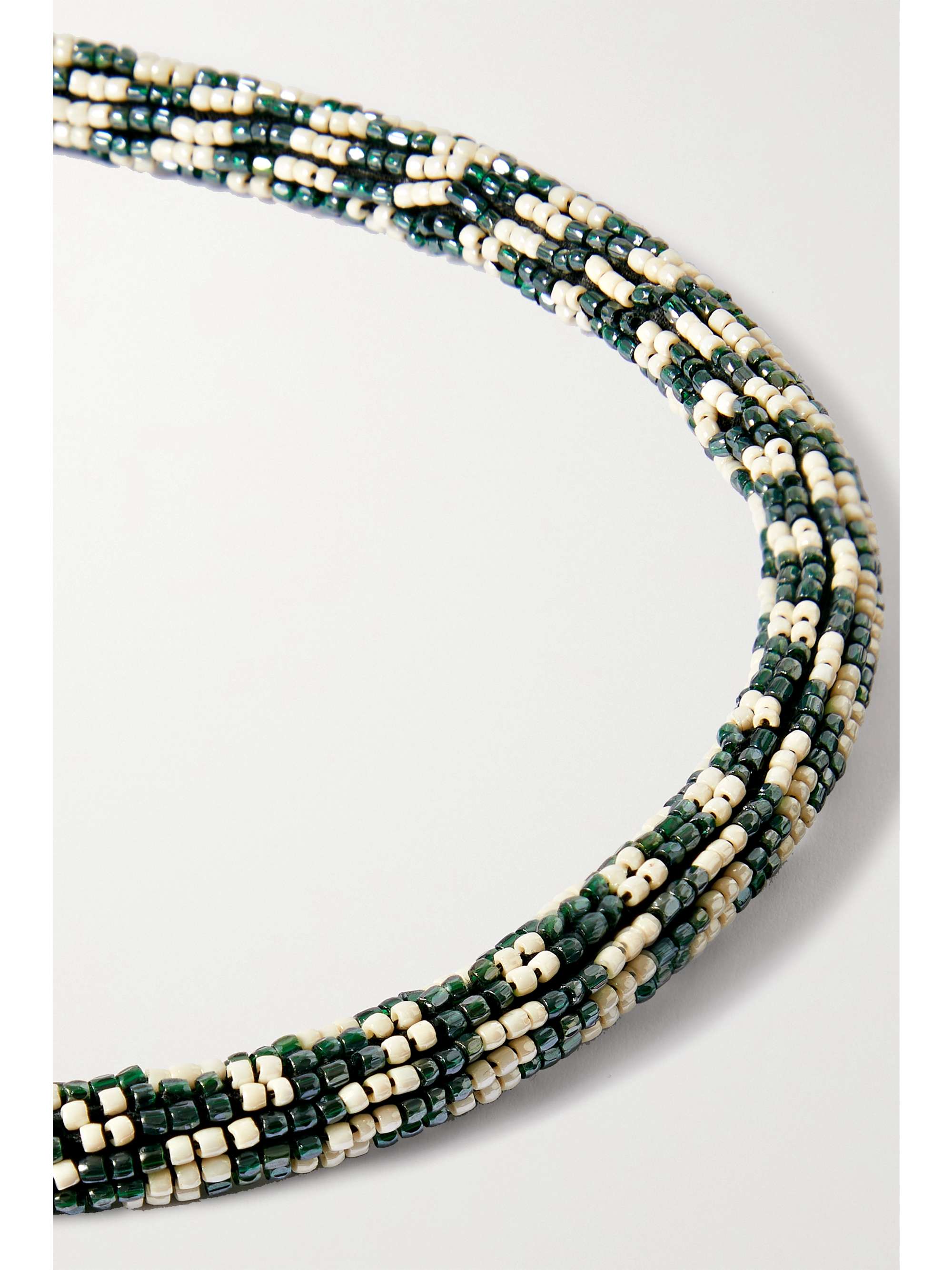 ISABEL MARANT Silver-tone beaded necklace