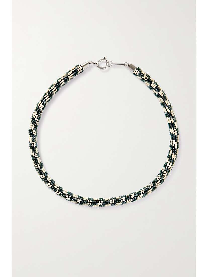 Isabel Marant Silver-tone Beaded Necklace