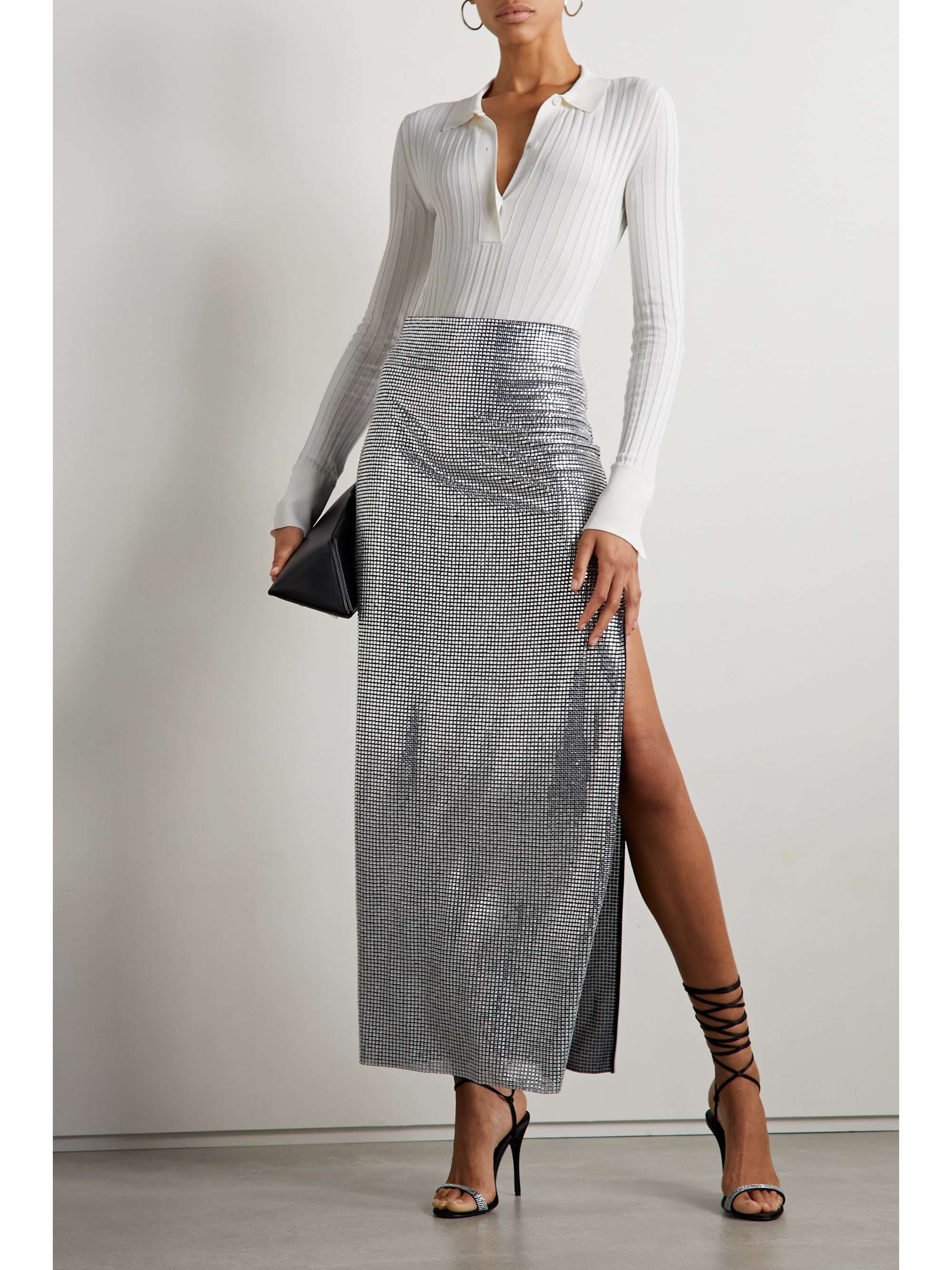 GALVAN Rhea stretch-knit bodysuit