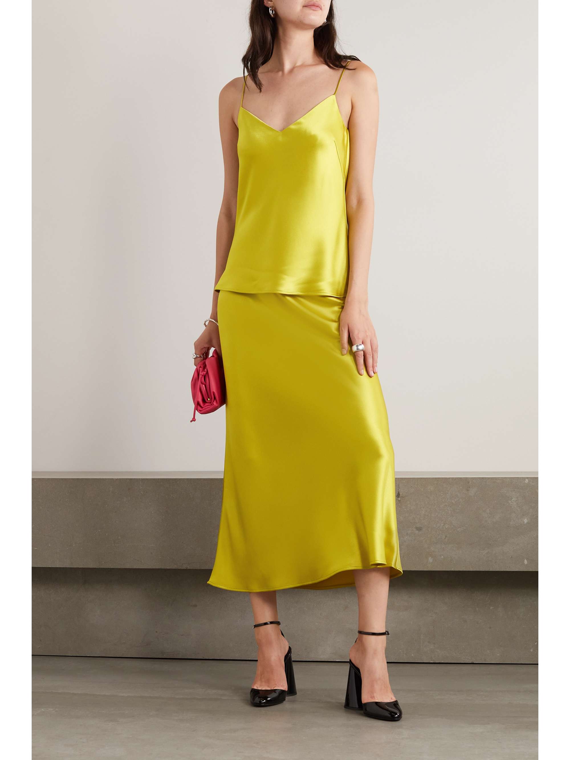 GALVAN Satin camisole