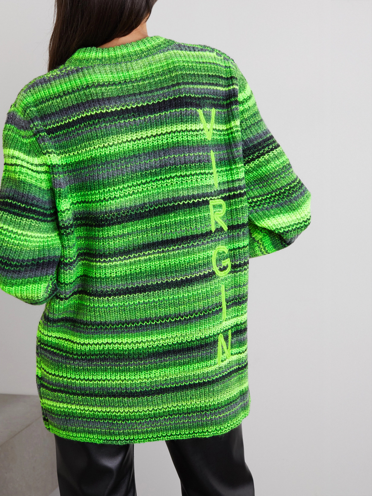 Striped Wool-Blend Sweater