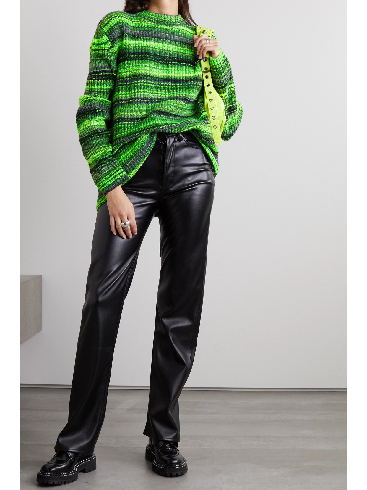 Striped Wool-Blend Sweater
