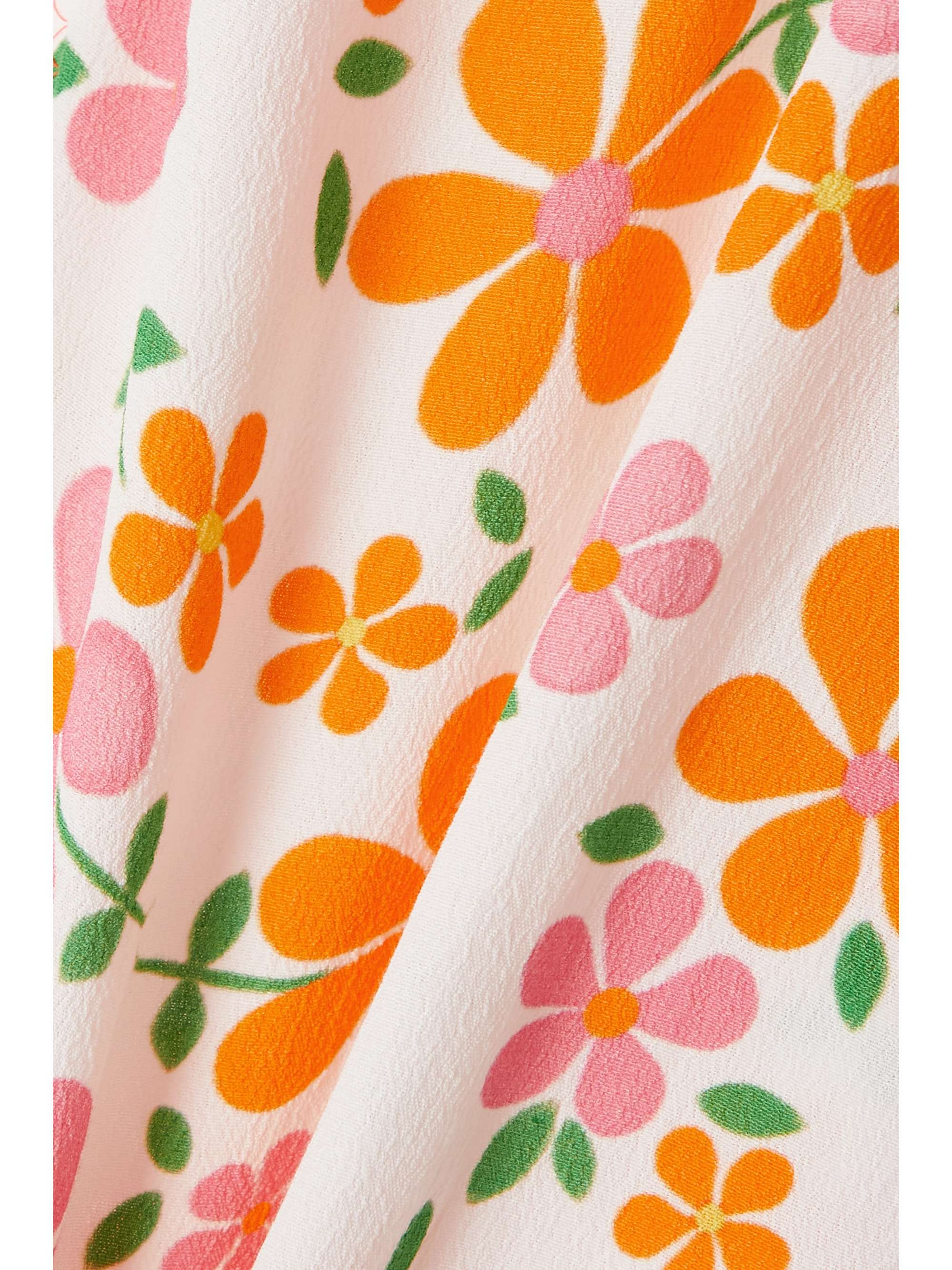ERL Floral-print crepe flared pants