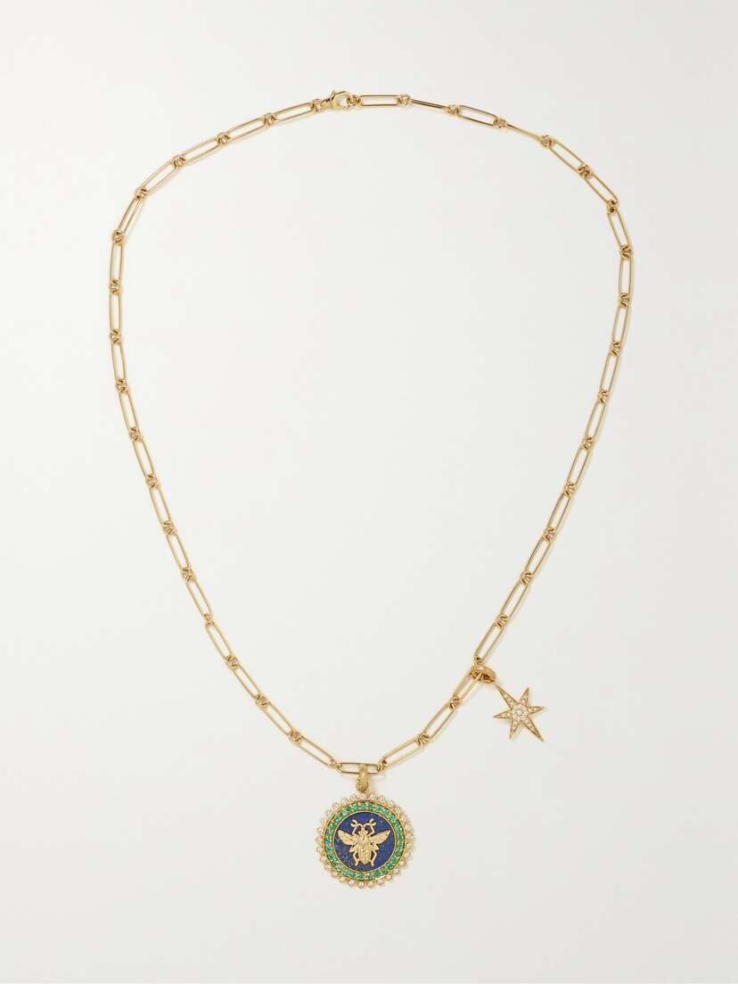 Storrow Stella Minnie 14-karat Gold Multi-stone Necklace