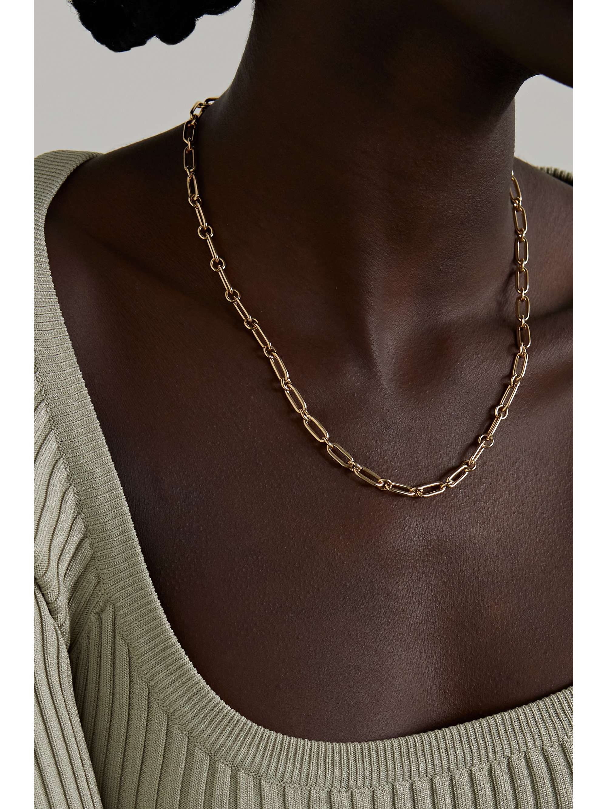 STORROW 14-karat gold multi-stone necklace