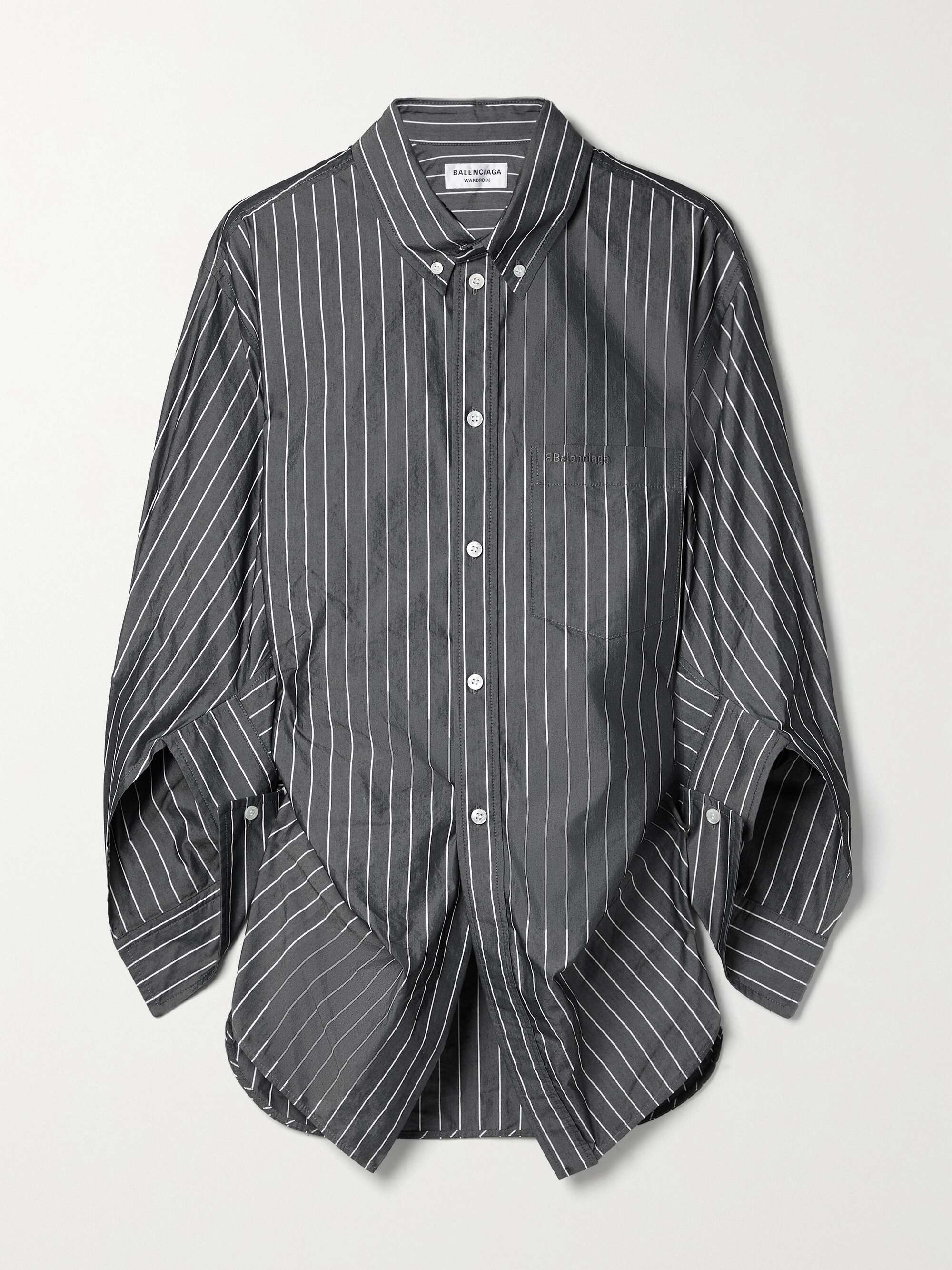 Black Oversized ruched reflective 