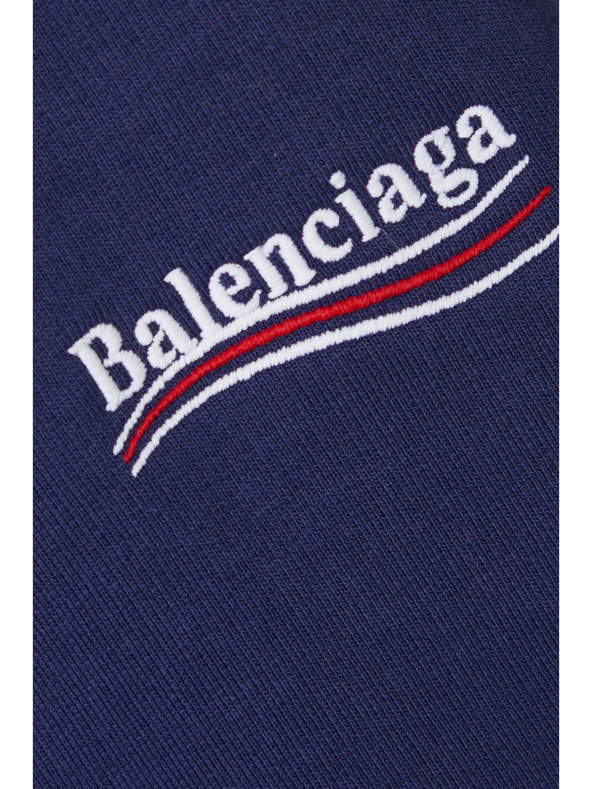 BALENCIAGA Embroidered cotton-jersey shorts