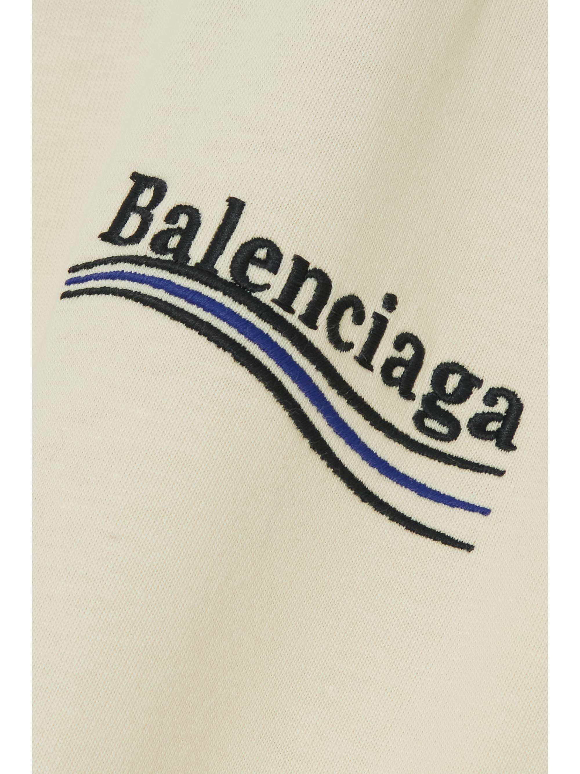 BALENCIAGA Embroidered cotton-jersey T-shirt