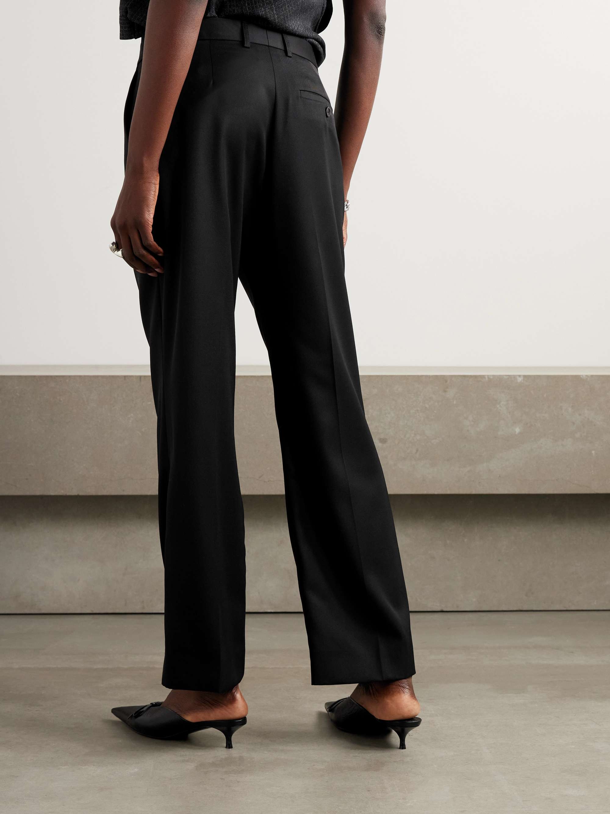 BALENCIAGA Wool straight-leg pants