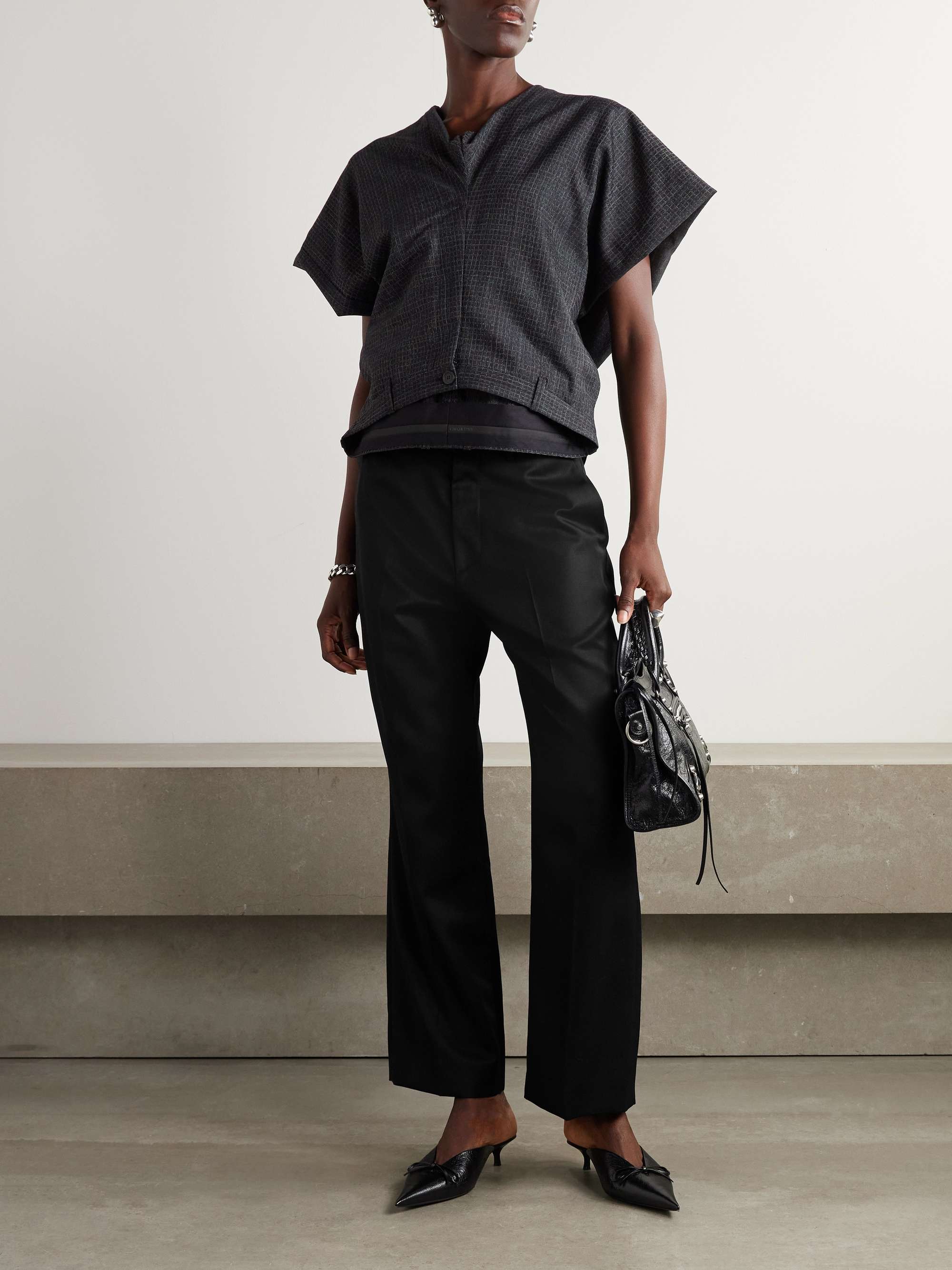 BALENCIAGA Wool straight-leg pants