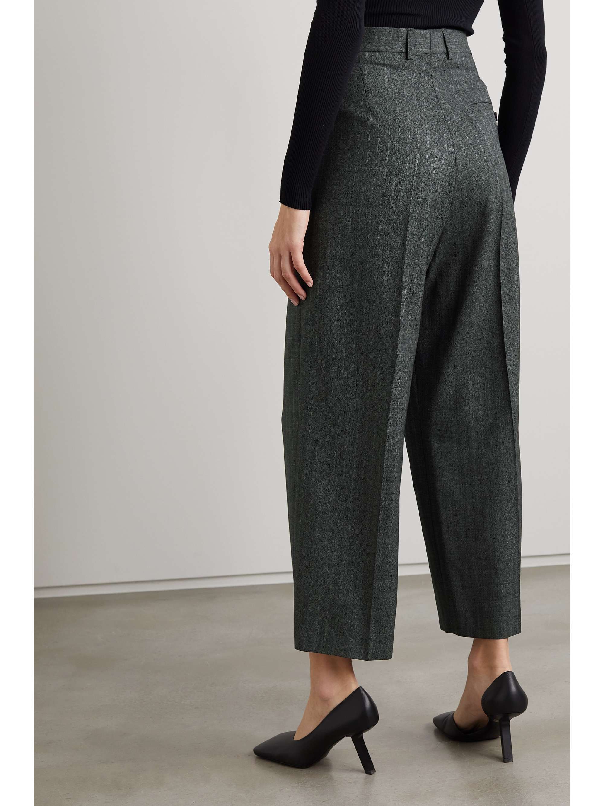 balenciaga prince of wales trousers