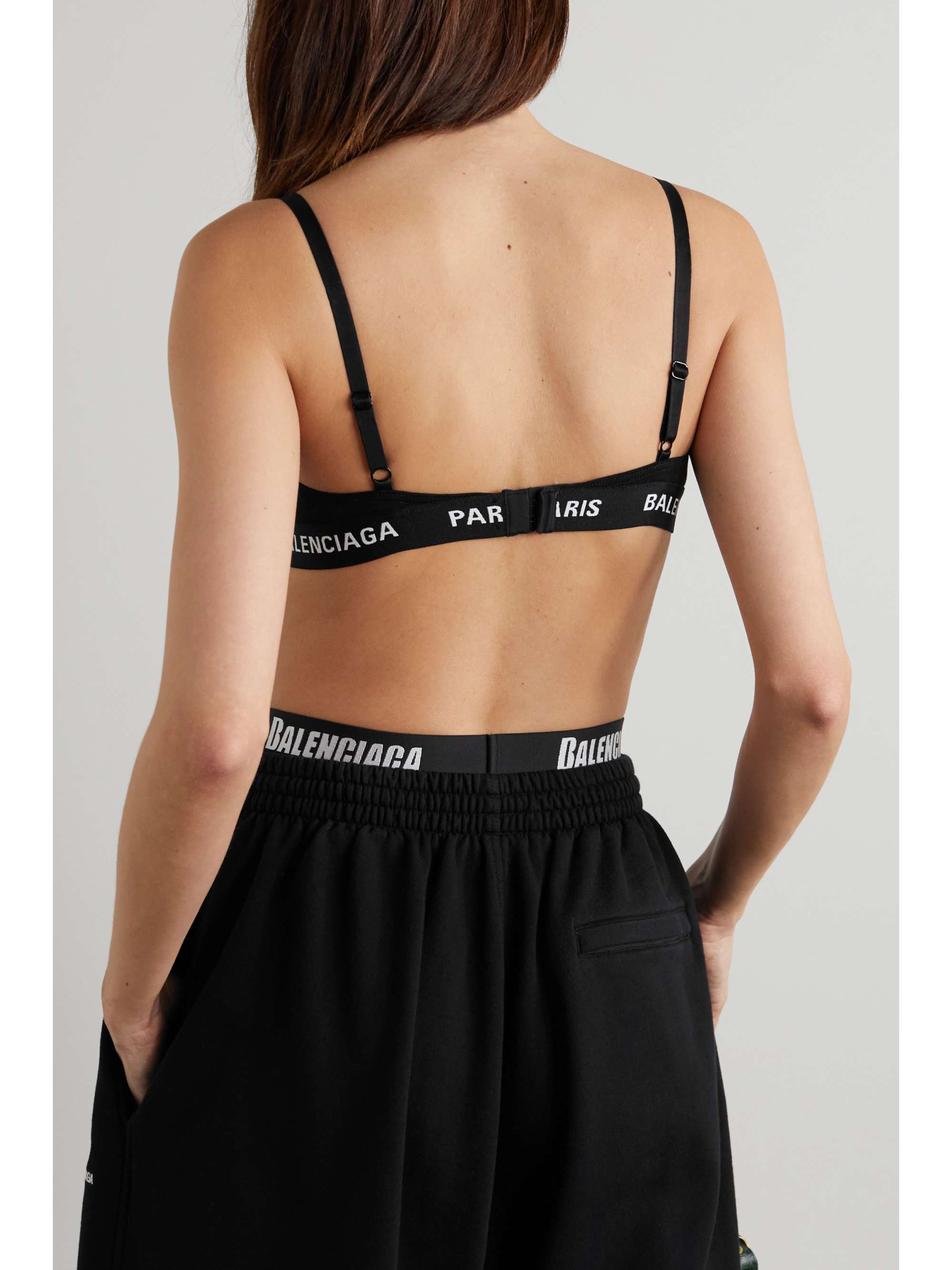 BALENCIAGA Stretch-cotton jersey soft-cup triangle bra