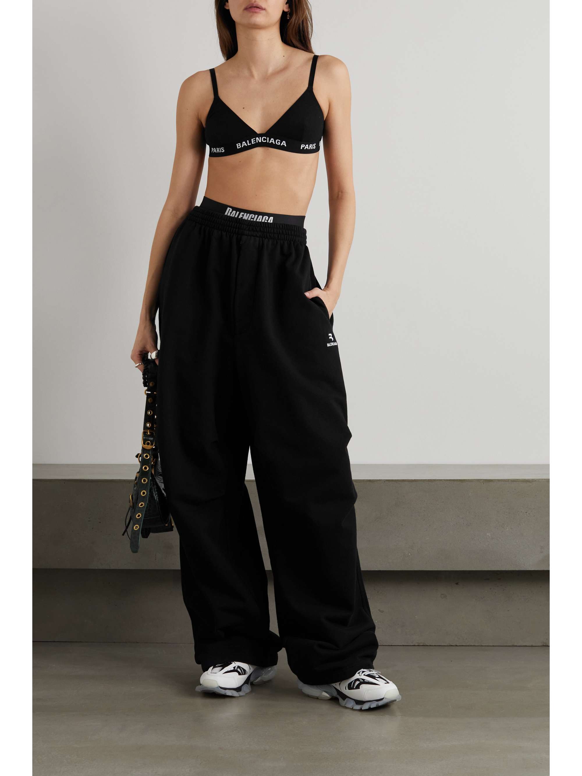 BALENCIAGA Stretch-cotton jersey soft-cup triangle bra
