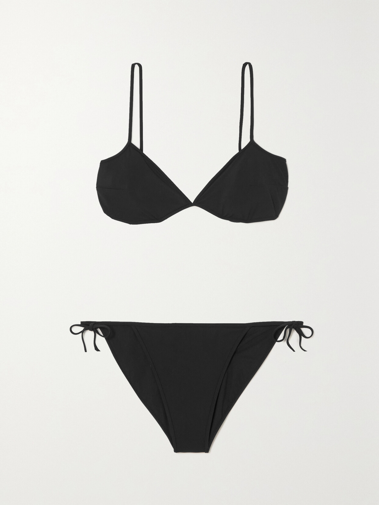 Balenciaga Minimal Tie-detailed Bikini - Black