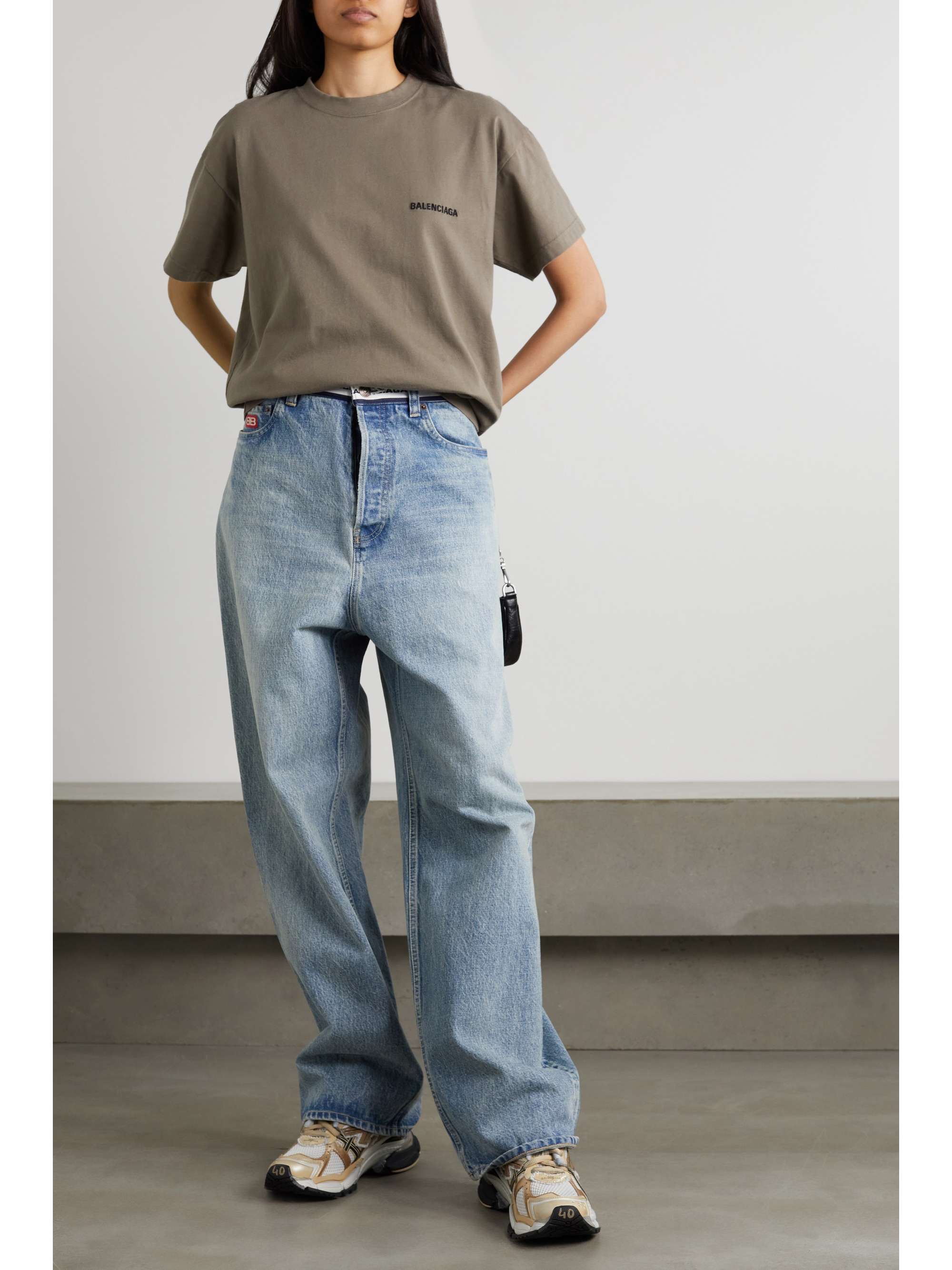 Balenciaga t best sale shirt womens blue