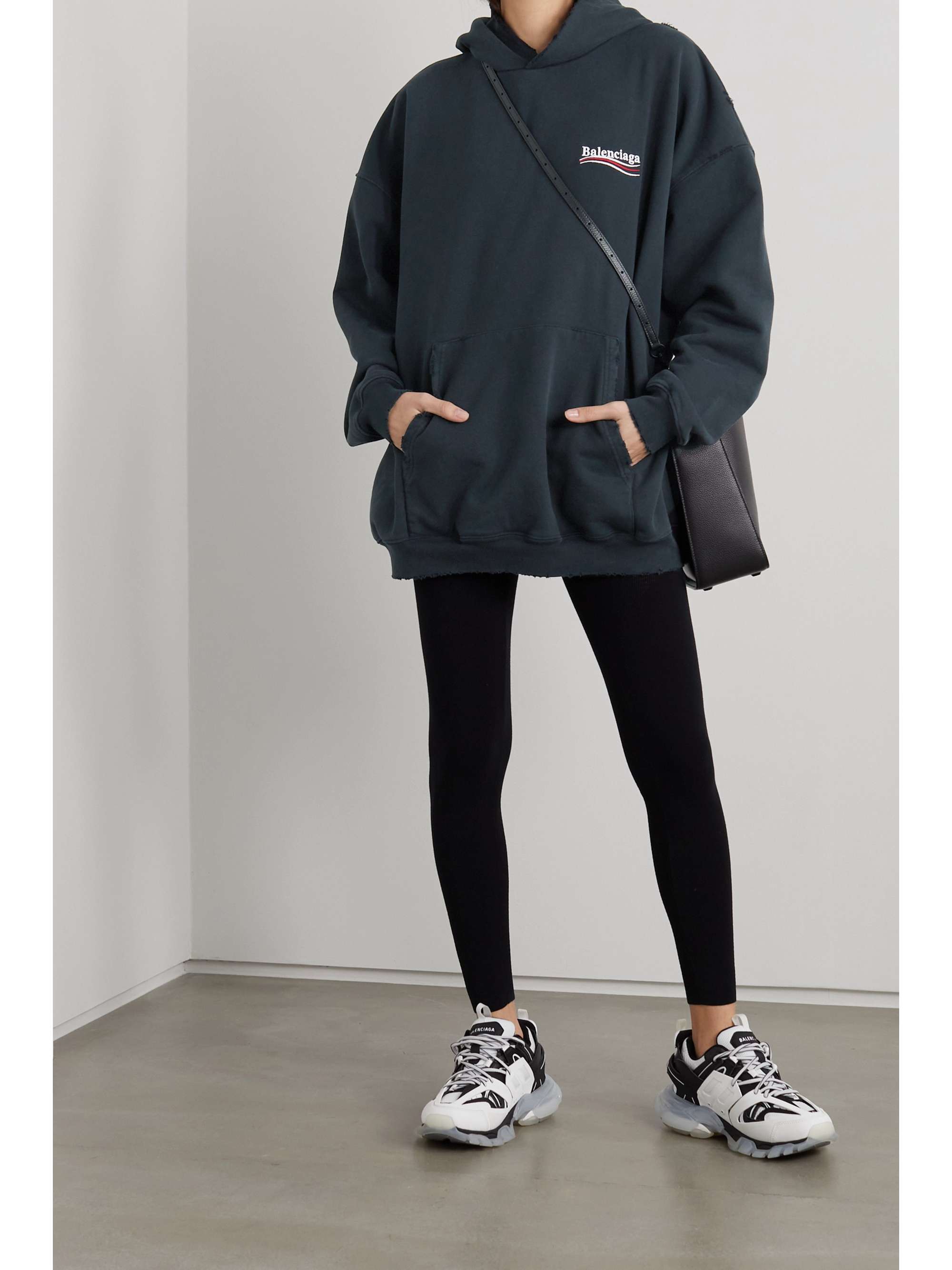 Balenciaga Oversized Distressed Hoodie