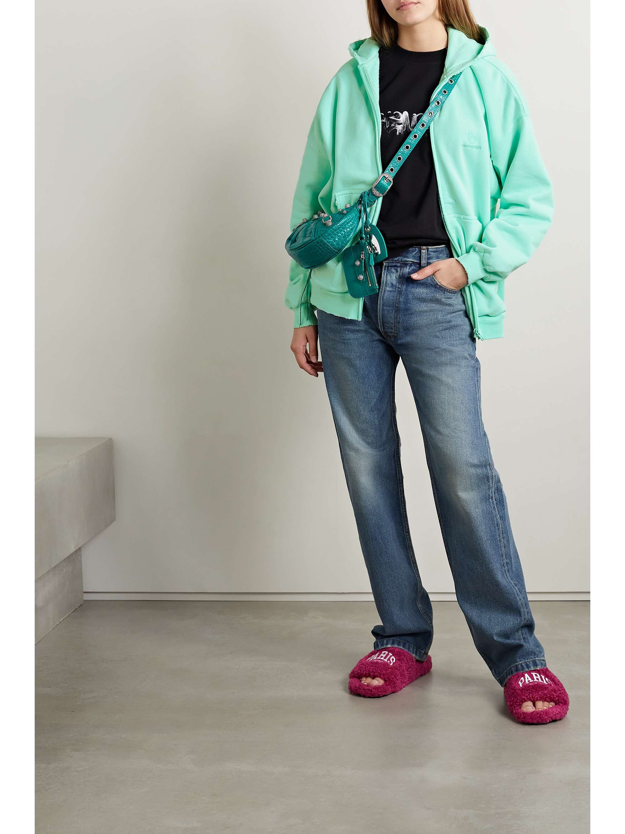 BALENCIAGA Cotton-jersey hoodie | NET-A-PORTER