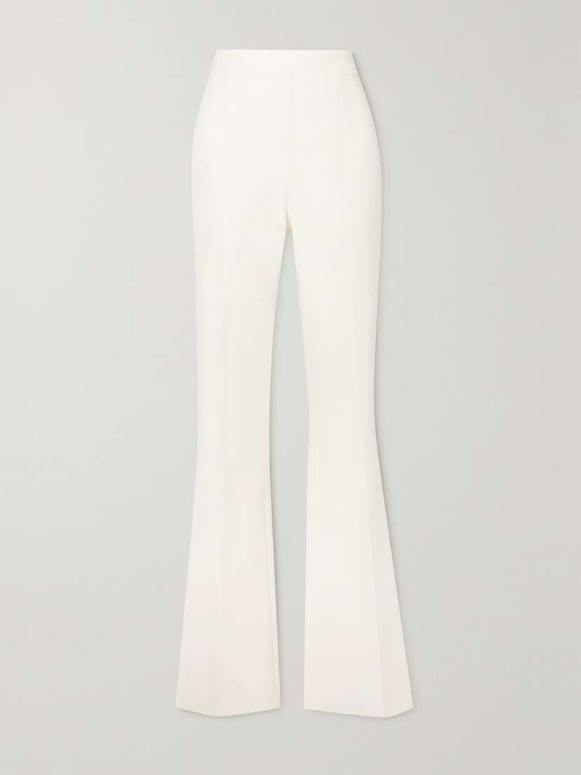 Safiyaa Alexa Stretch-crepe Flared Pants