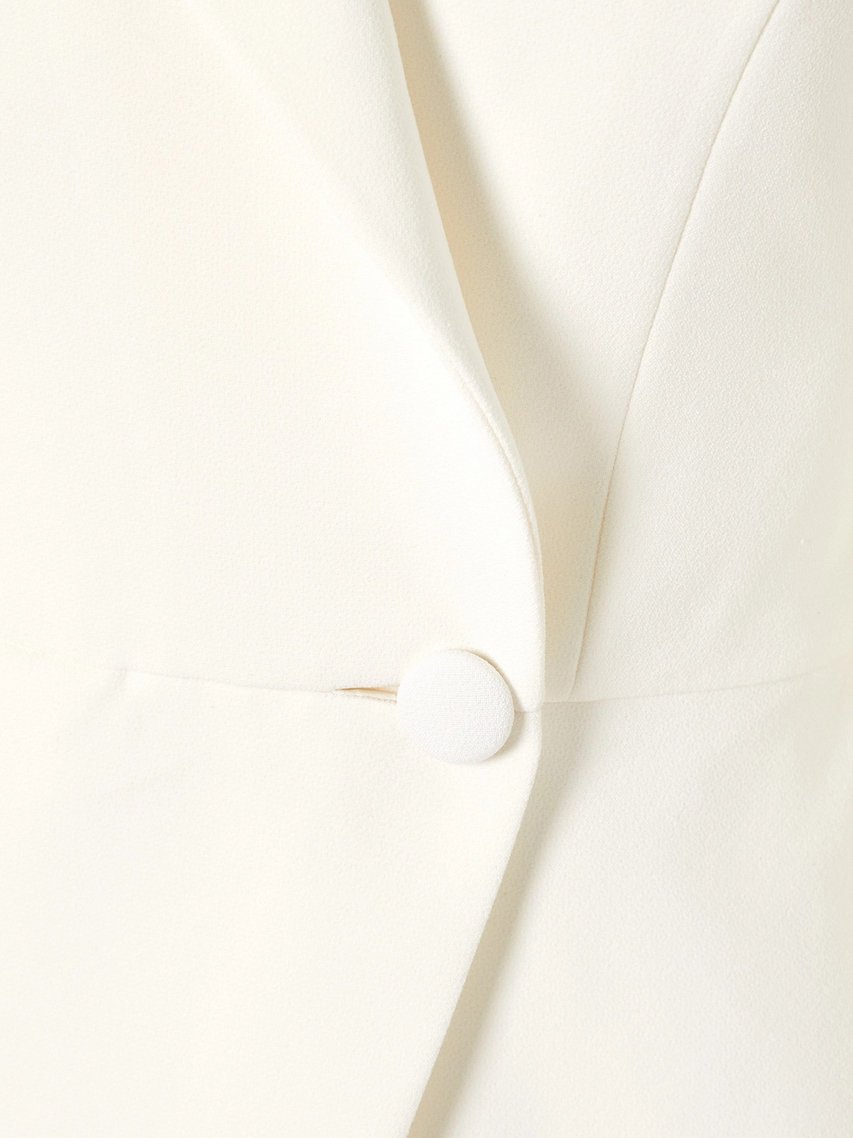 Safiyaa Trinidad Asymmetric Crepe Playsuit In Ivory