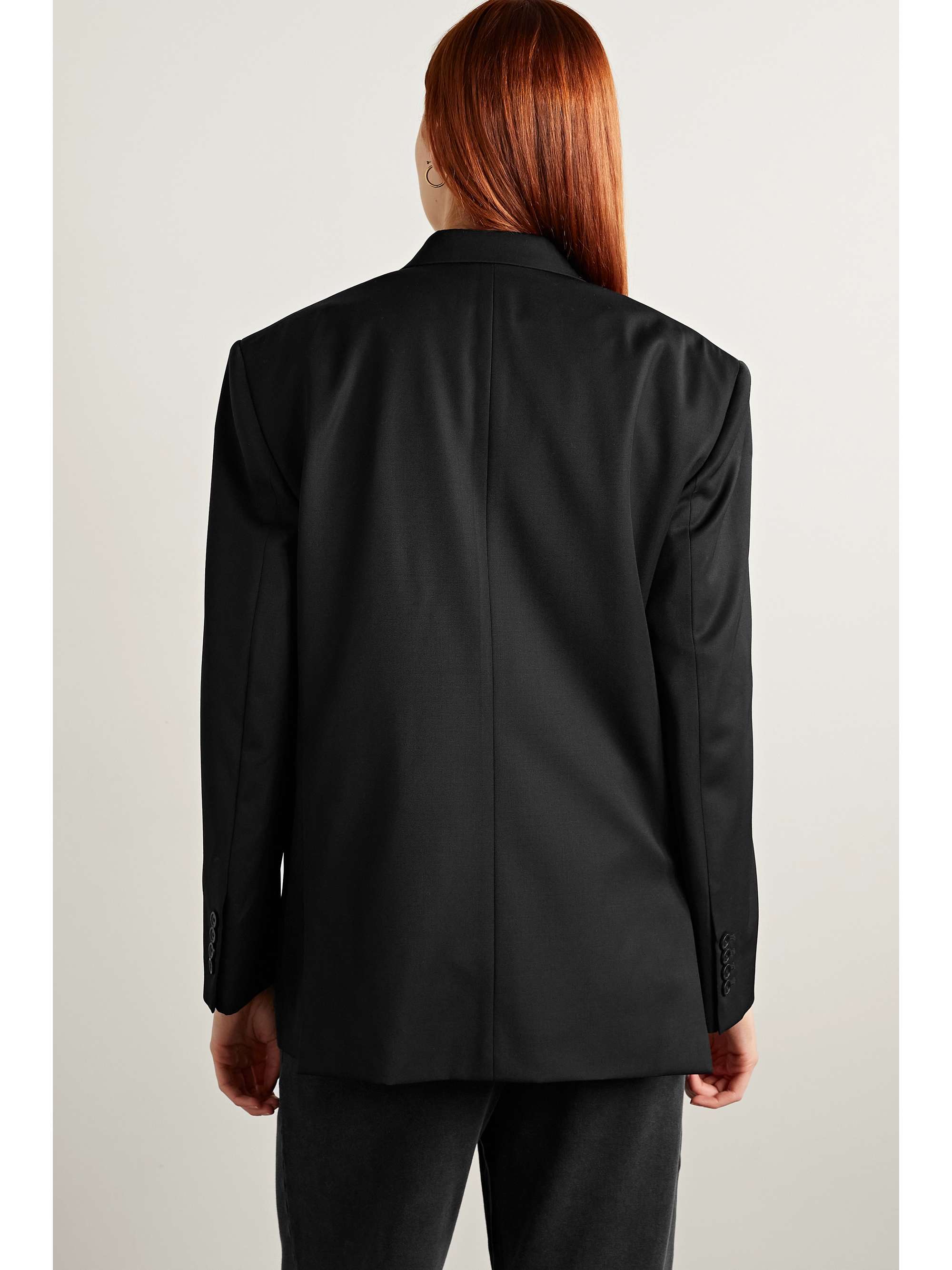 BALENCIAGA Double-breasted wool-twill blazer