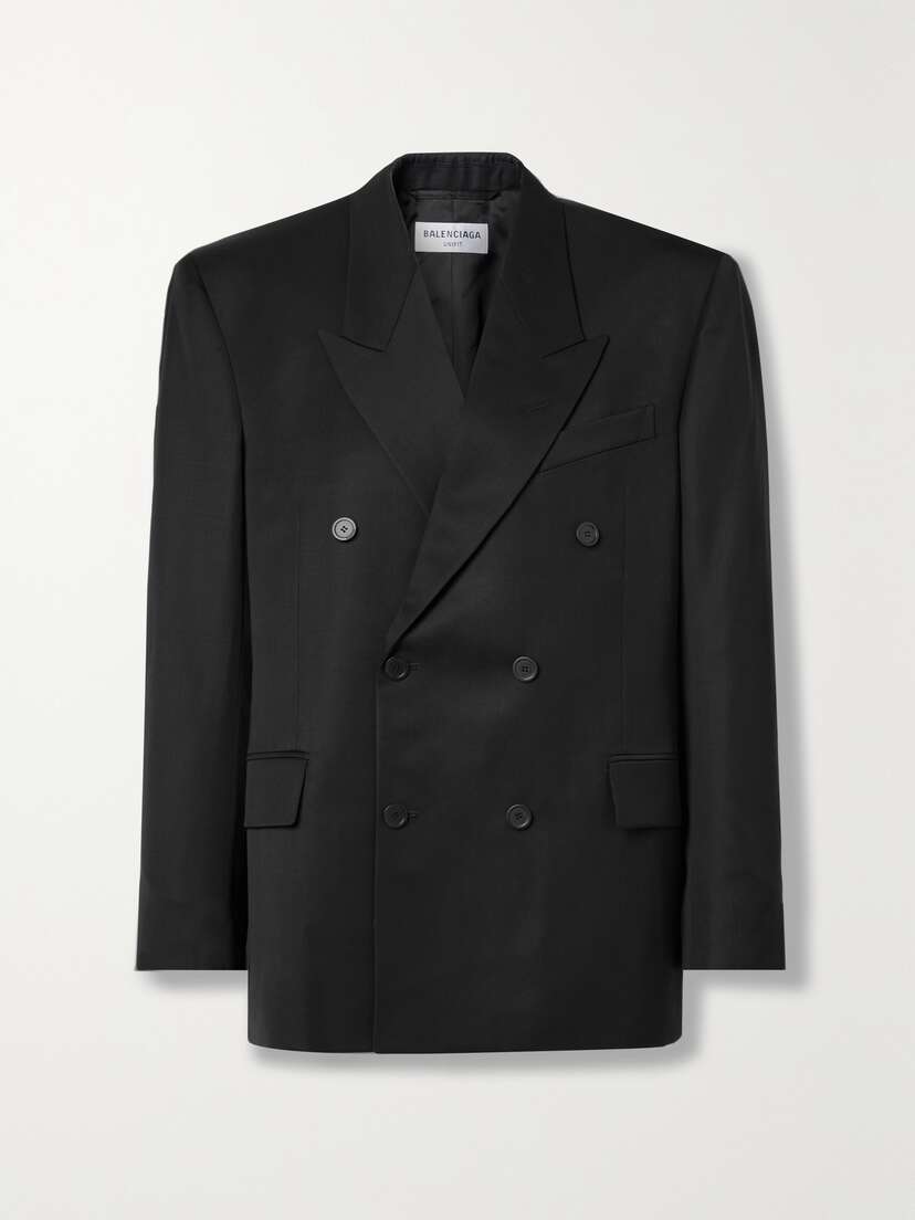 Balenciaga Double-breasted Wool-twill Blazer