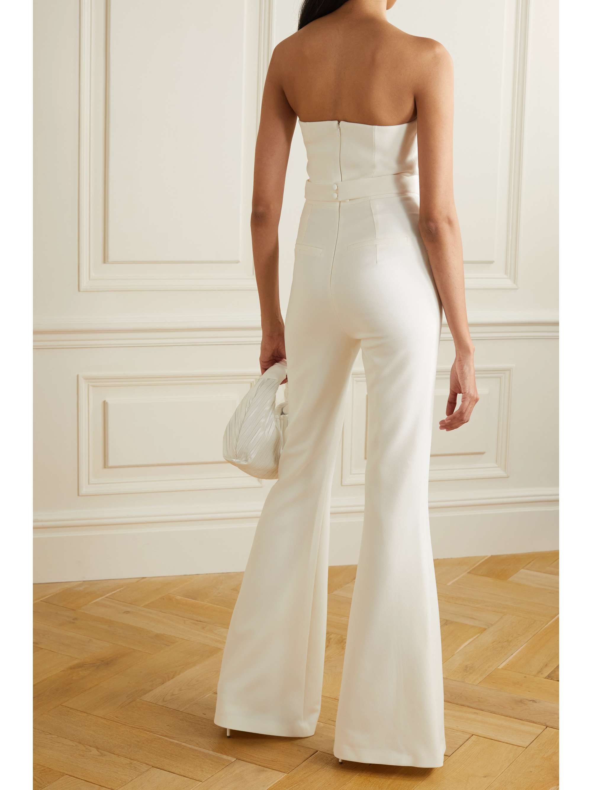 SAFIYAA Flysa strapless crepe jumpsuit