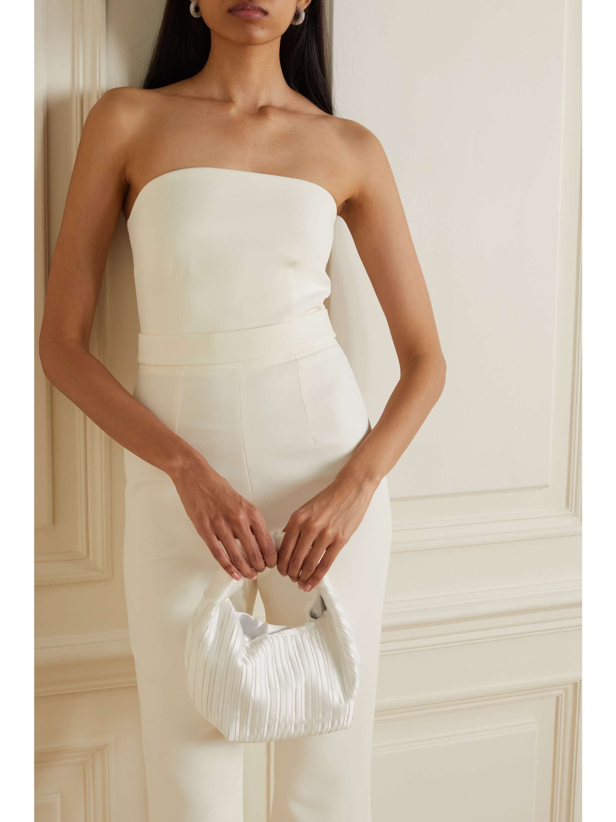 SAFIYAA Flysa strapless crepe jumpsuit