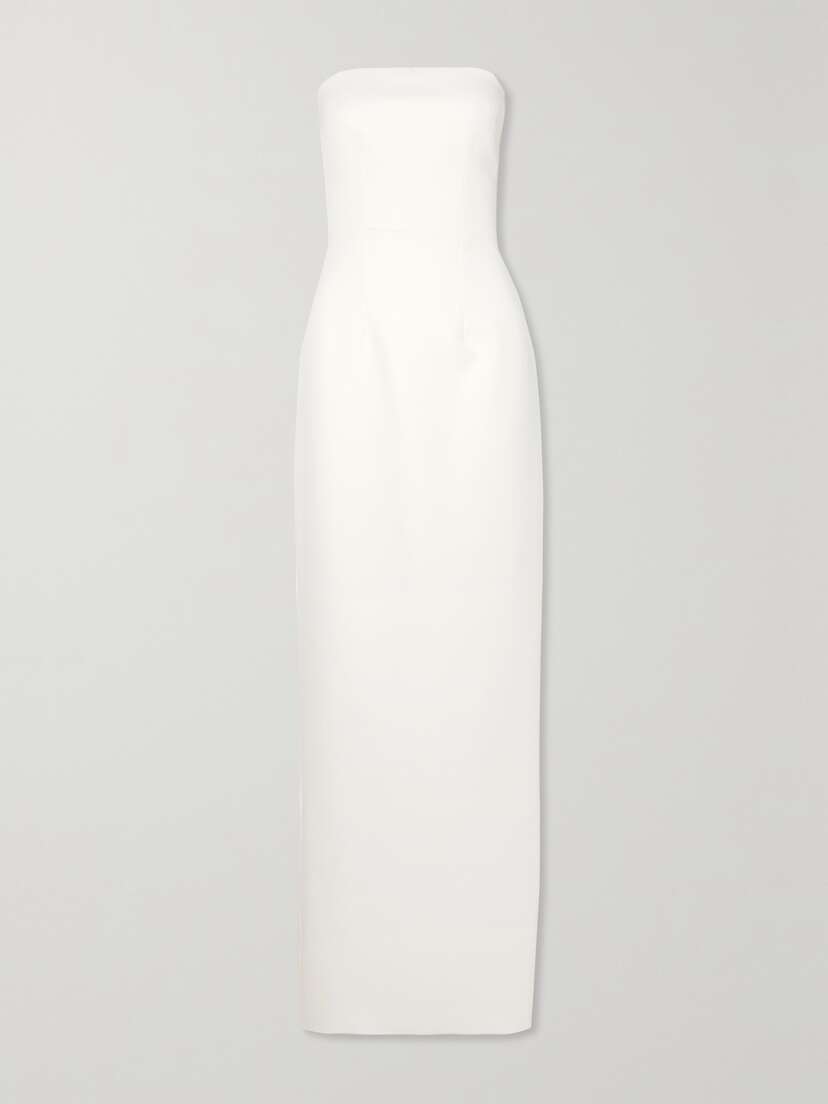 Safiyaa Azrael Strapless Stretch-crepe Gown