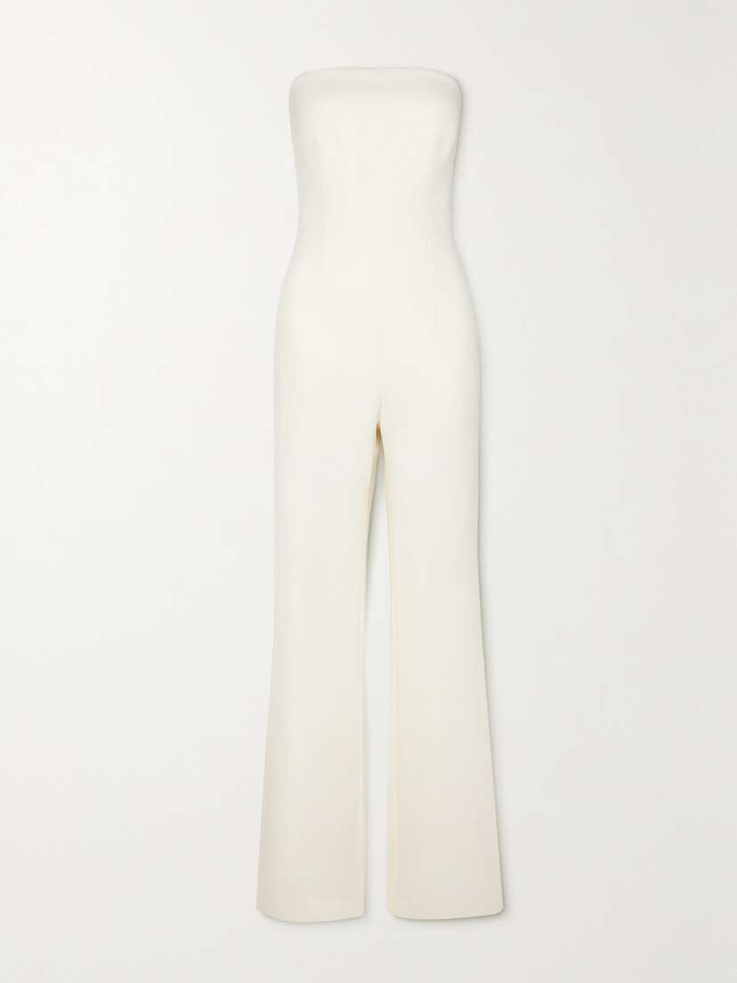 Safiyaa Myrine Strapless Stretch-crepe Jumpsuit