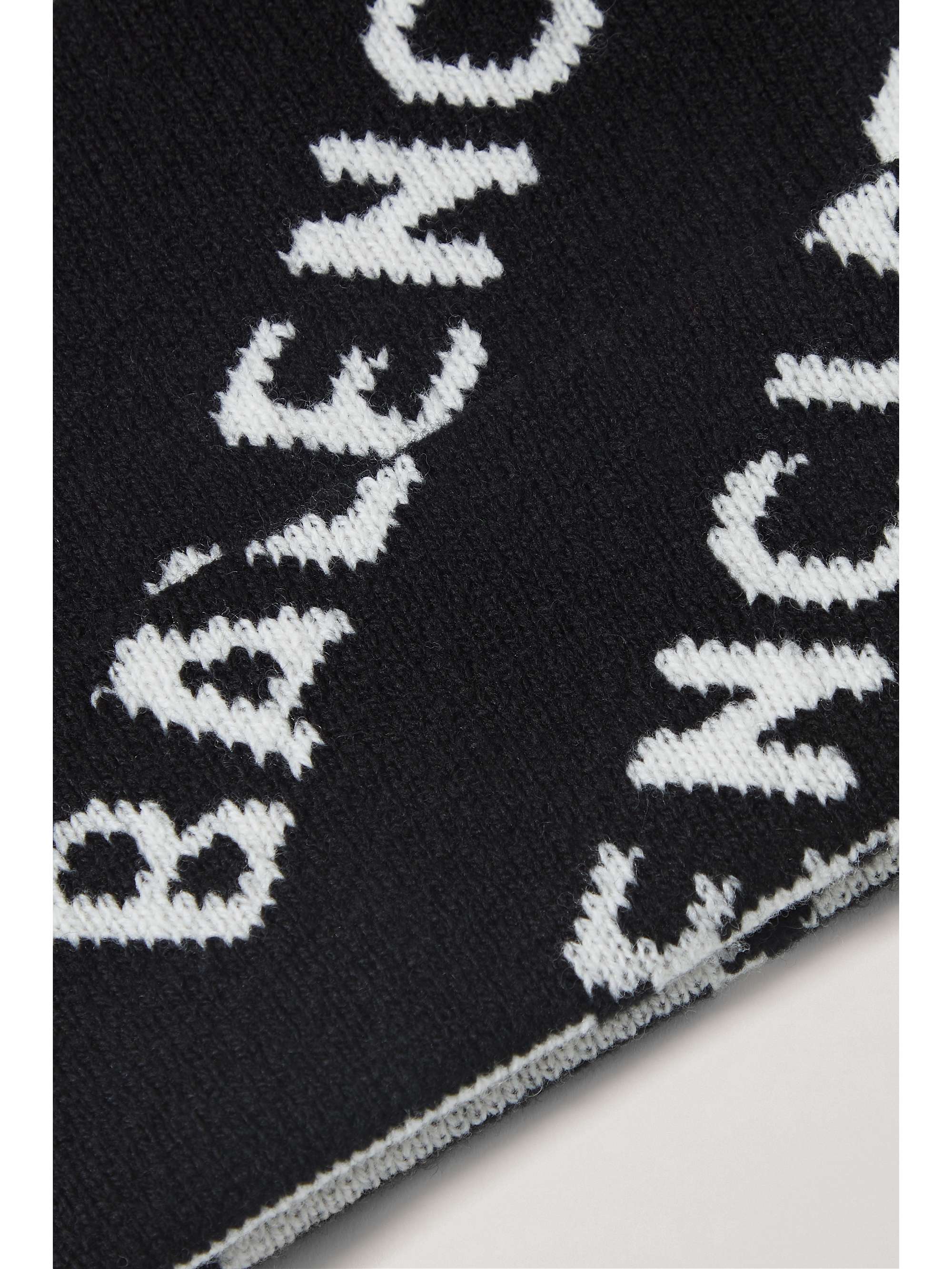 BALENCIAGA Wool-blend jacquard beanie