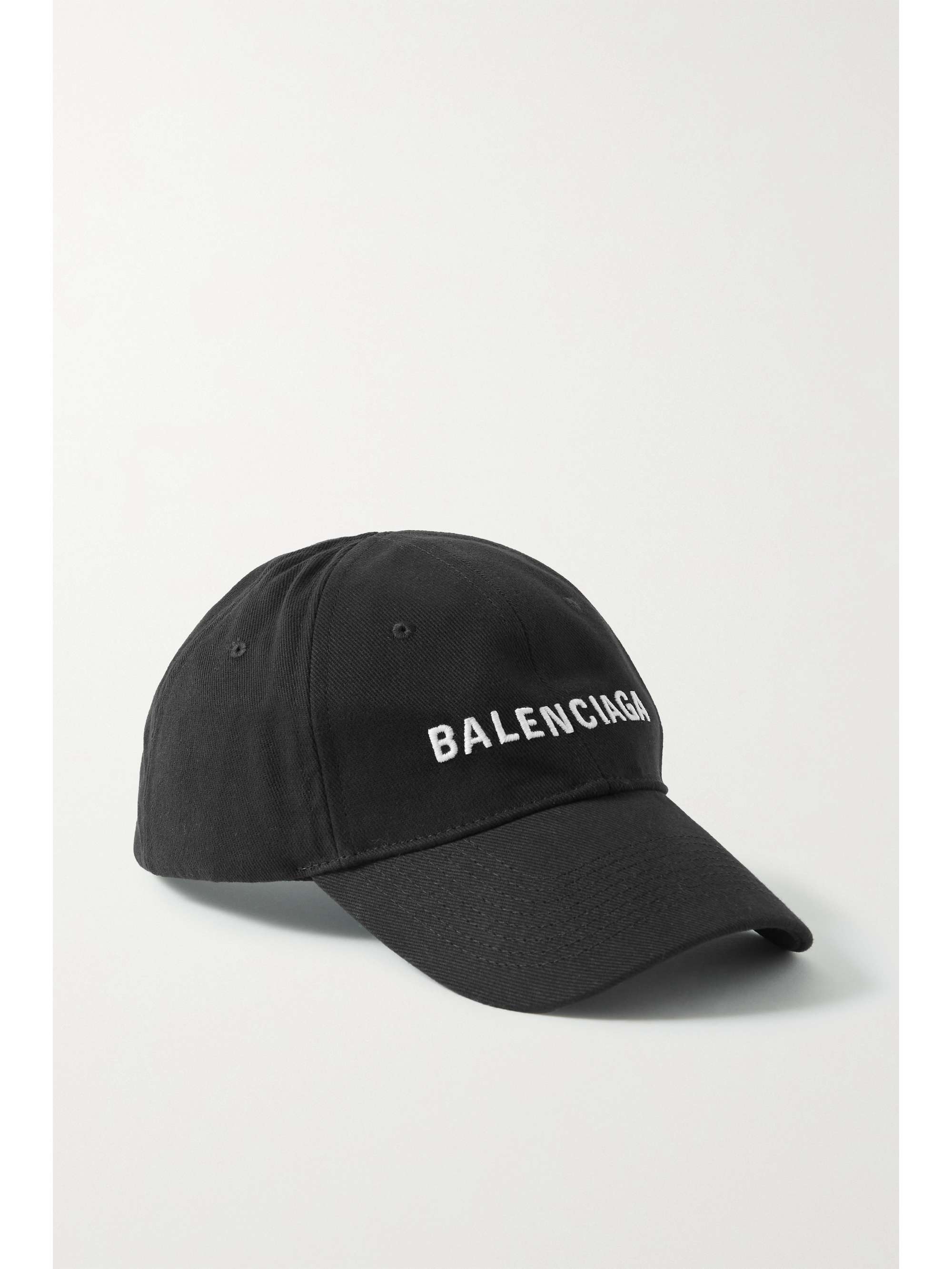 BALENCIAGA Embroidered cotton-twill baseball cap | NET-A-PORTER