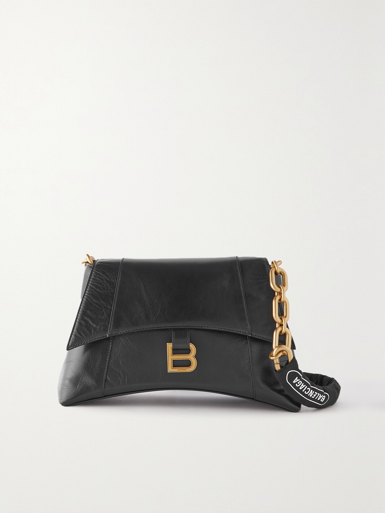 Balenciaga Downtown Shoulder Bag In Black ModeSens