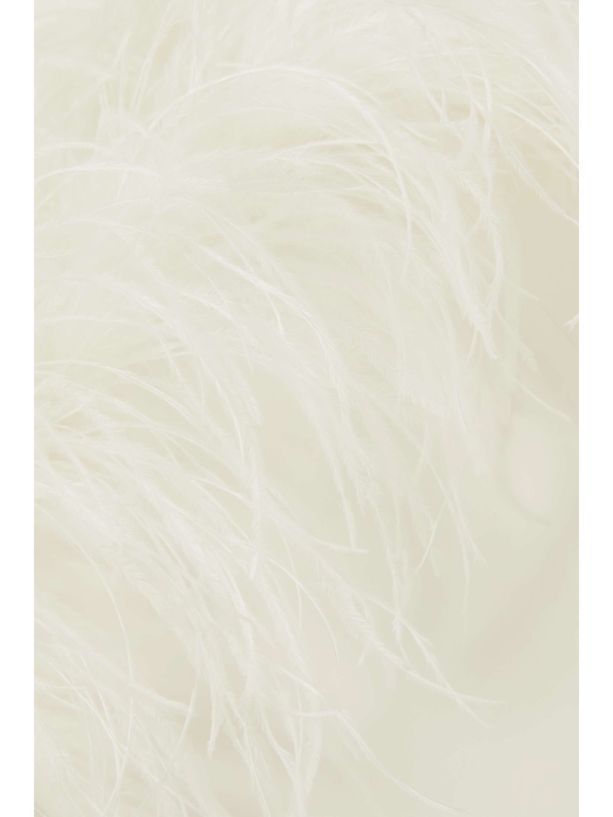 16ARLINGTON Ava off-the-shoulder feather-trimmed crepe mini dress