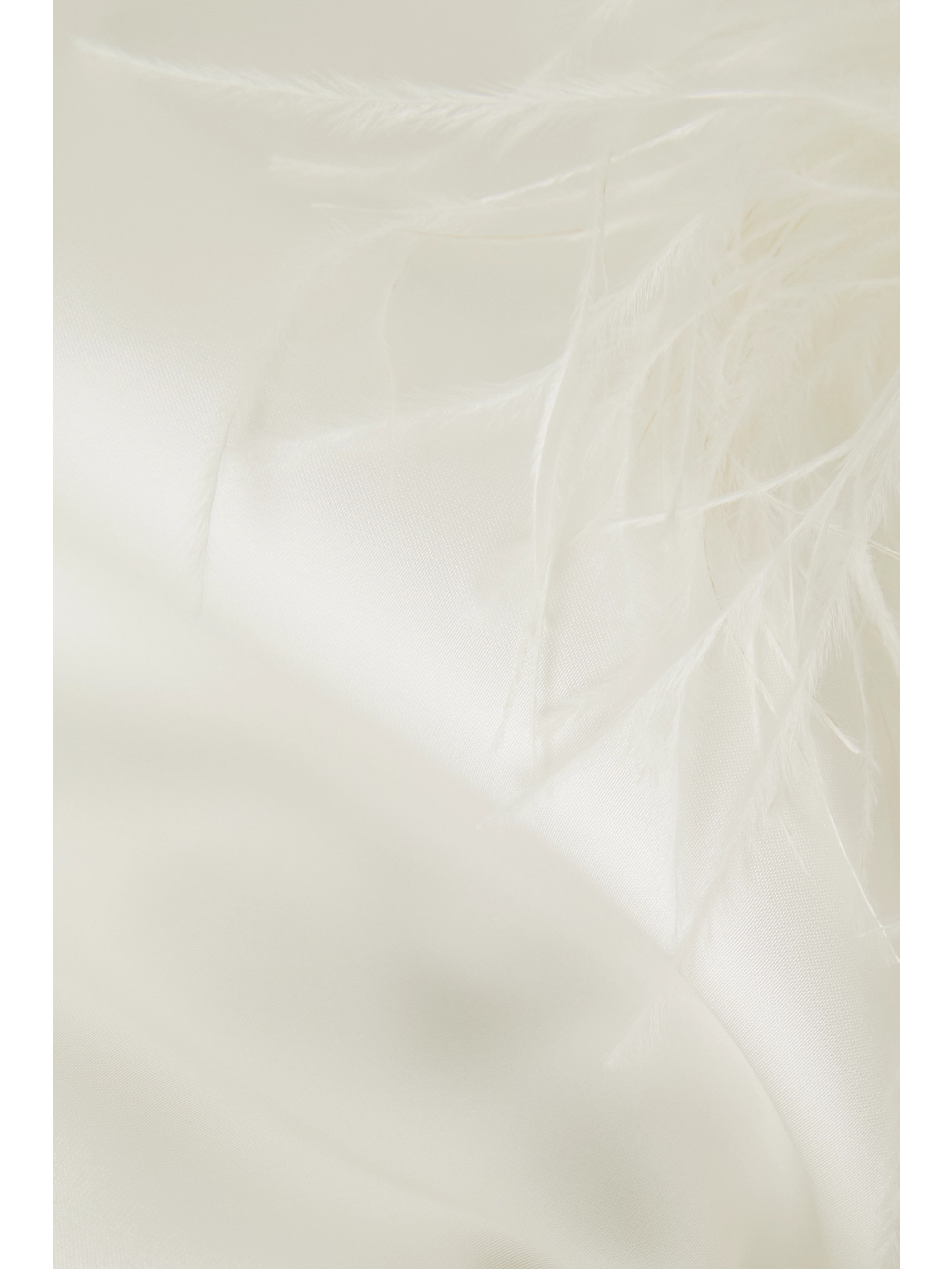 16Arlington Odessa cutout feather-trimmed satin mini dress