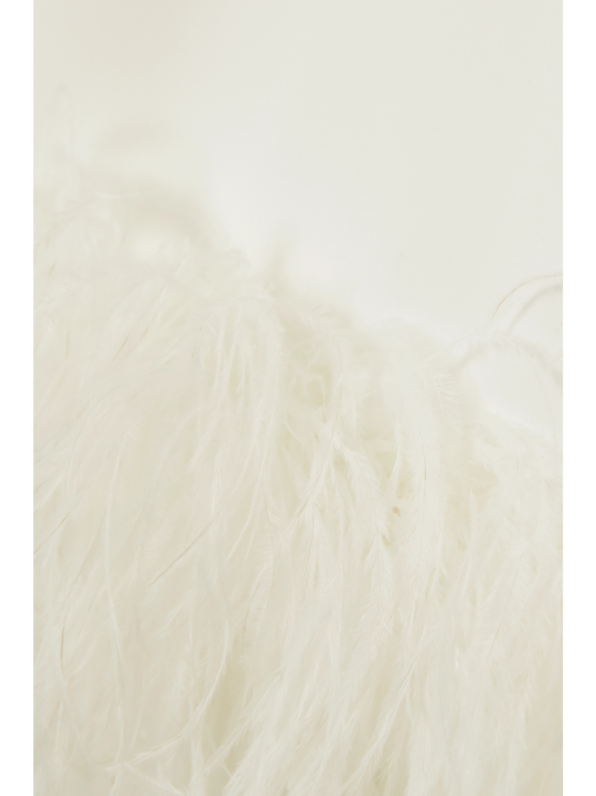 16Arlington Minelli strapless feather-trimmed crepe midi dress