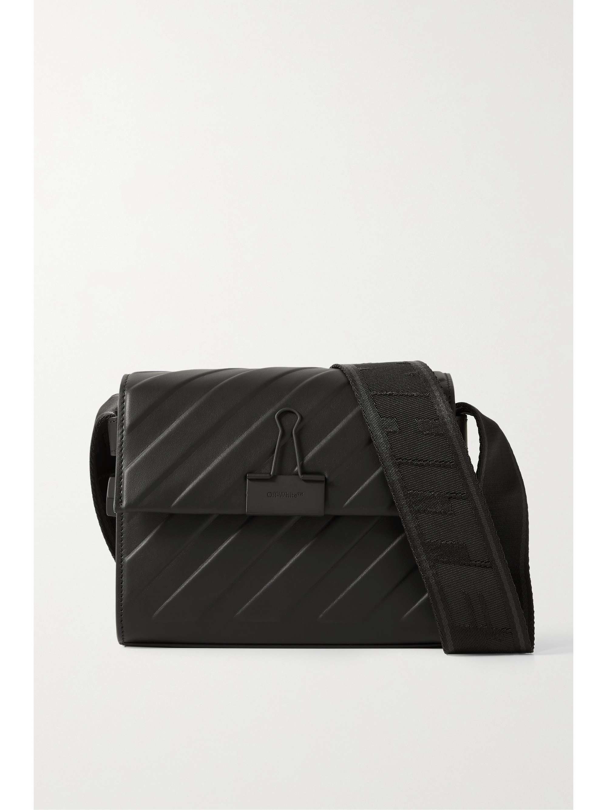 Embossed leather shoulder bag Clearance