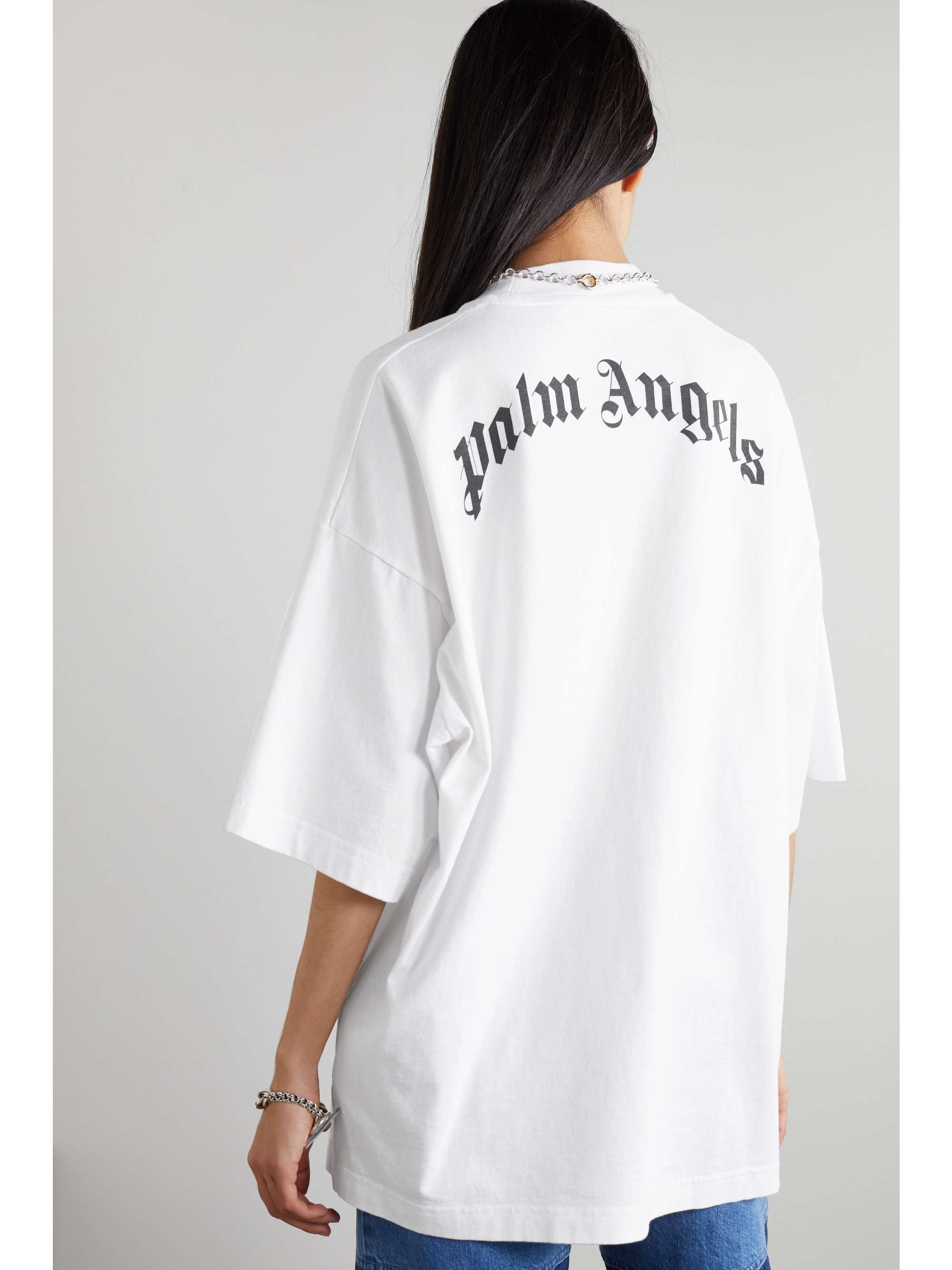 Palm Angels White Oversized T-Shirt