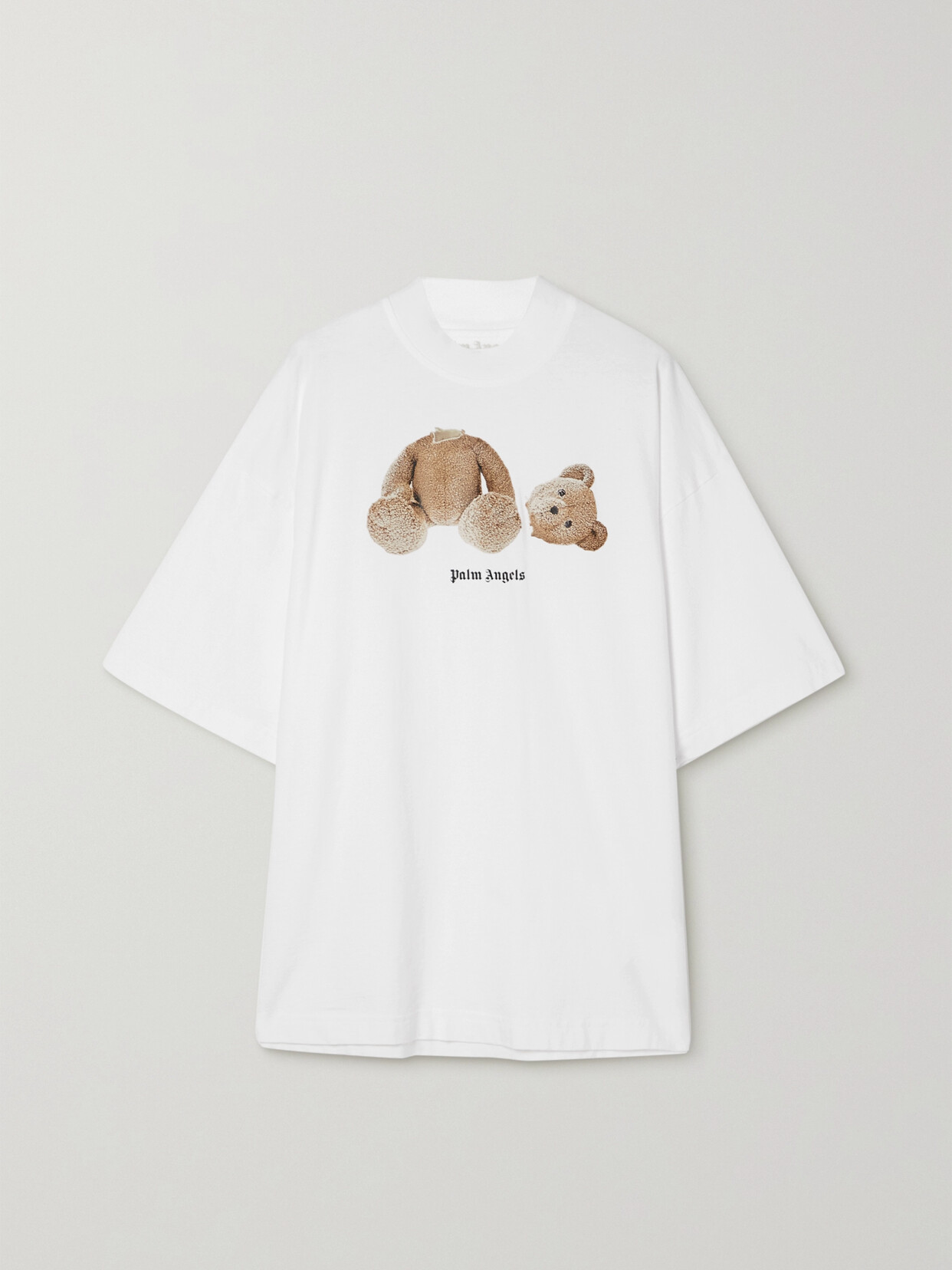 Palm Angels Oversized Printed Cotton-jersey T-shirt - White