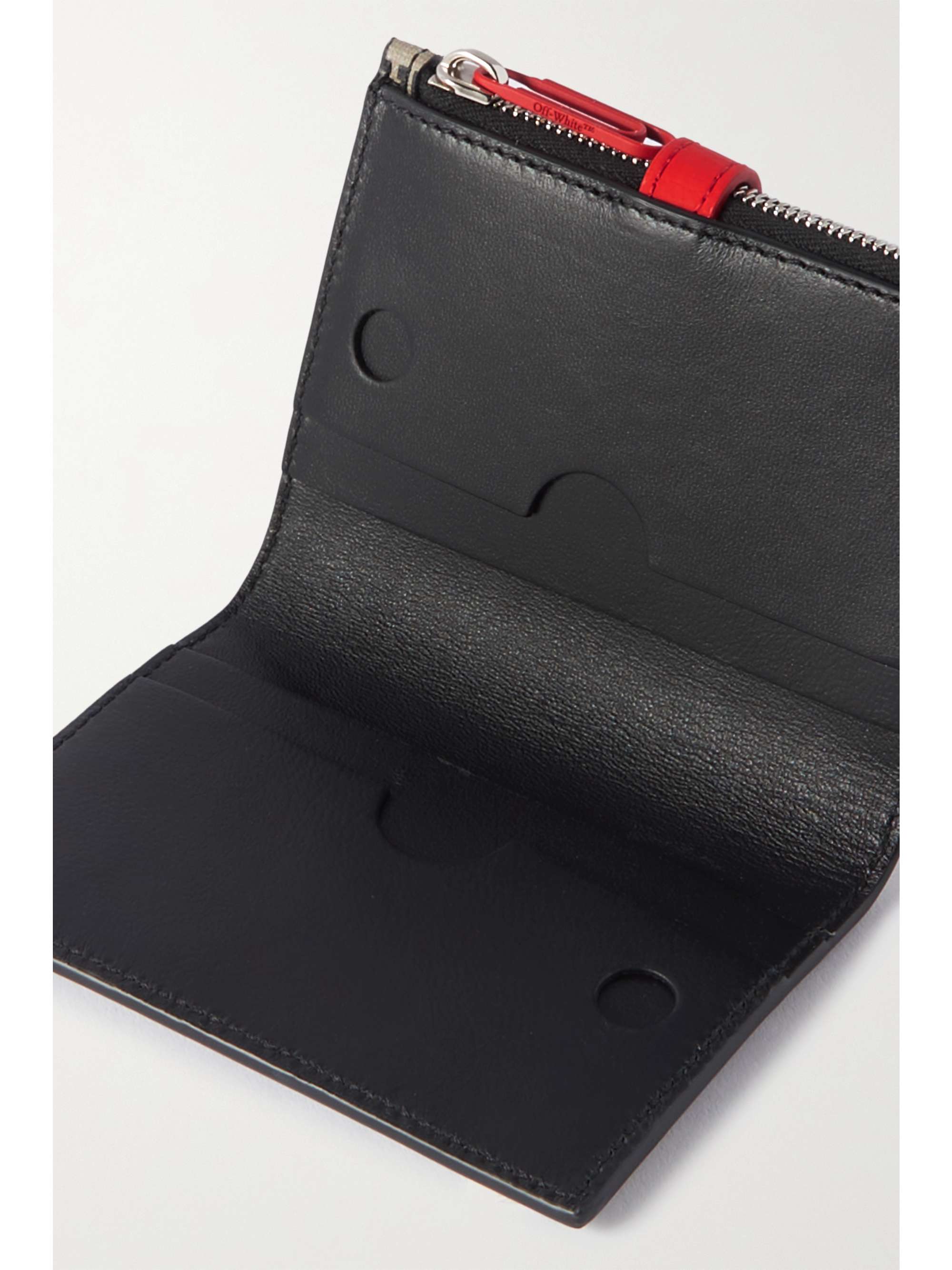 monogram leather card case