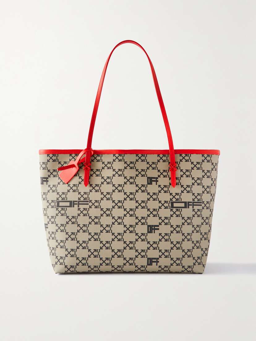 Off-White Day-off 33 Leather-trimmed Printed Pvc Tote