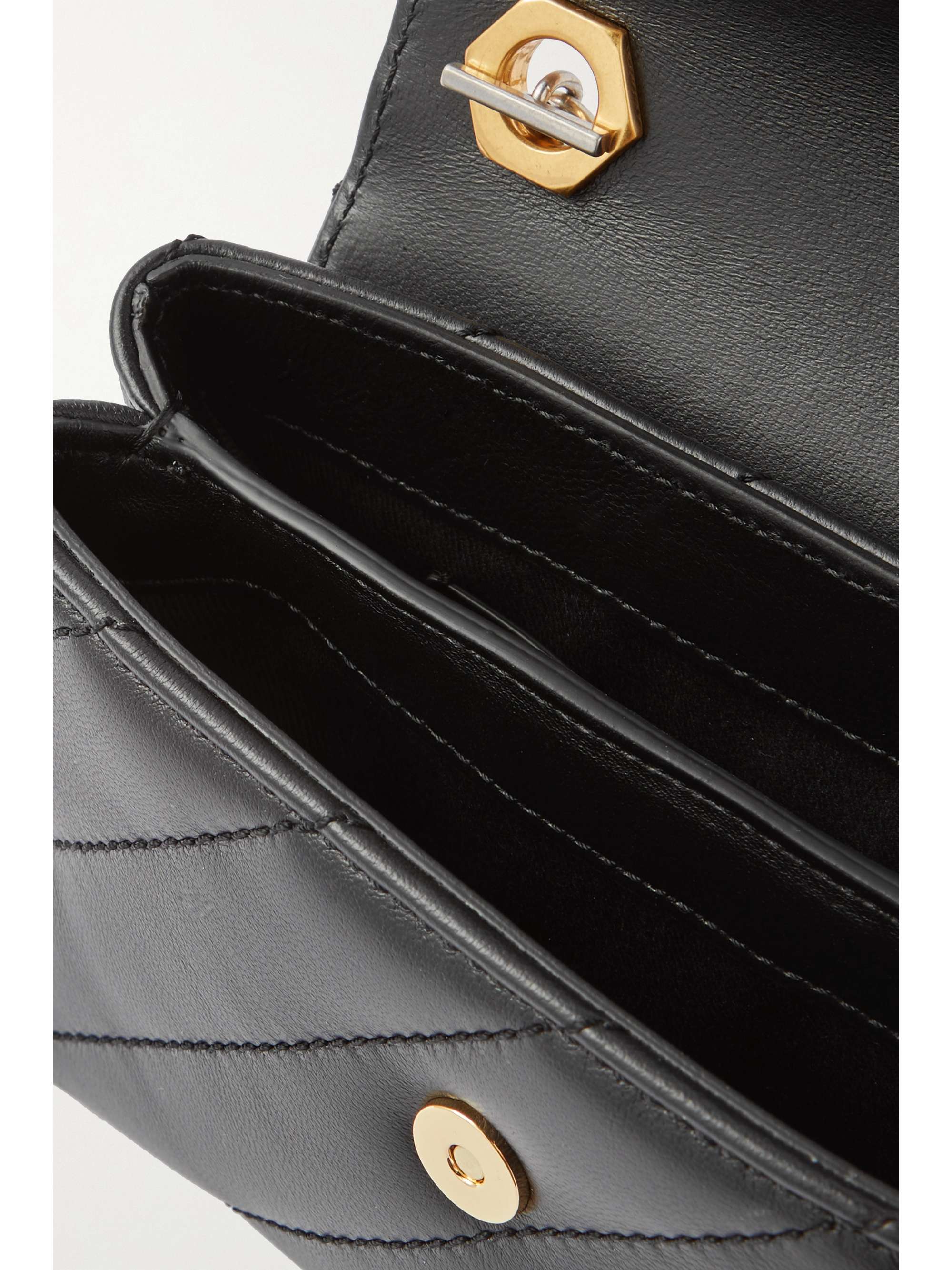 OFF-WHITE Jackhammer 17 quilted leather shoulder bag