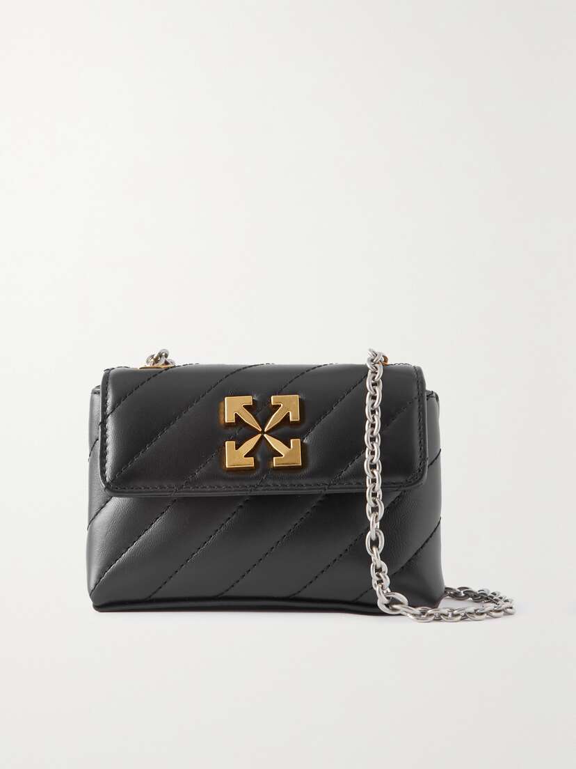 Off-White Jackhammer 17 Quilted Leather Shoulder Bag