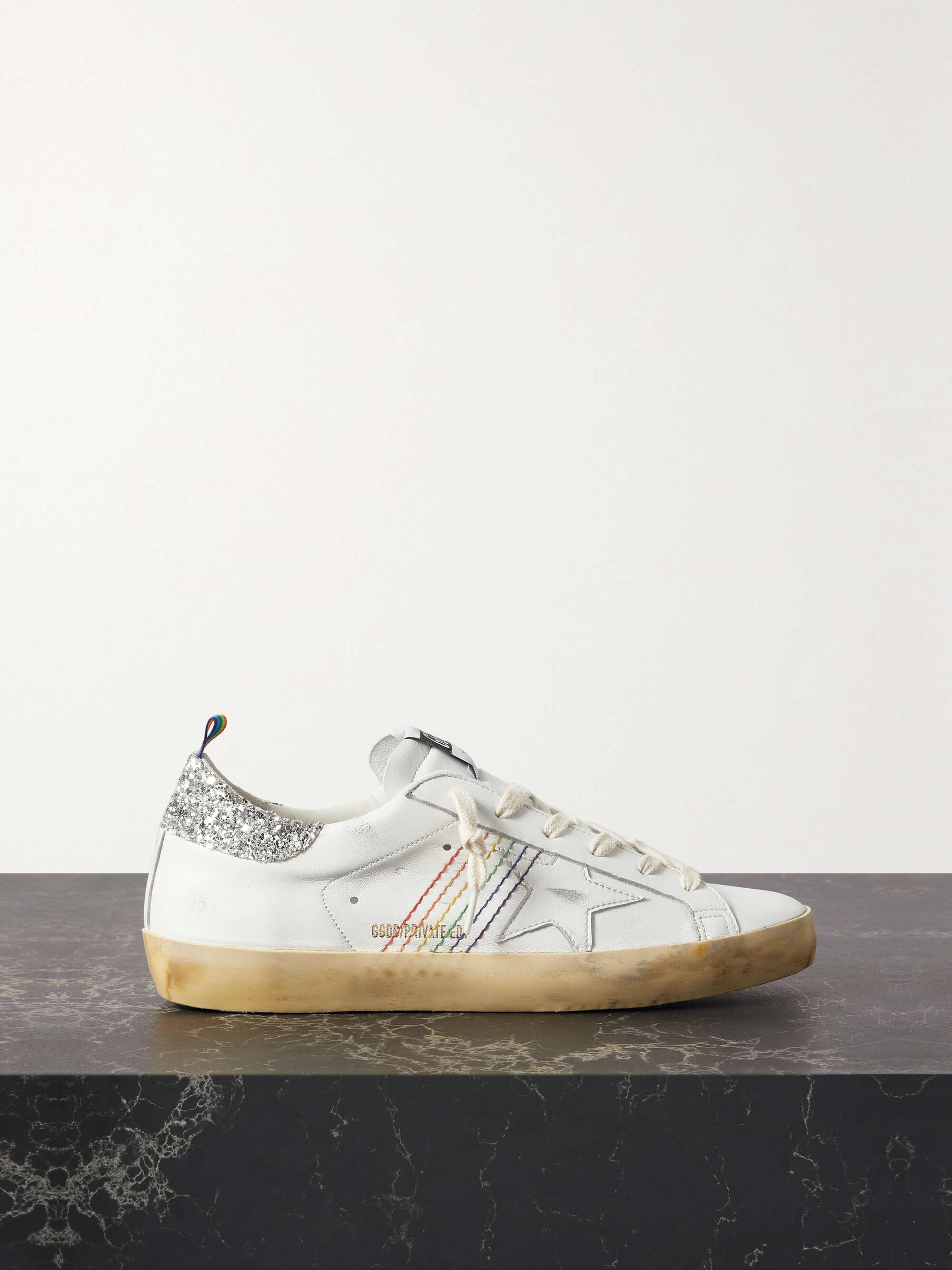 Golden goose embroidered sneakers Clearance