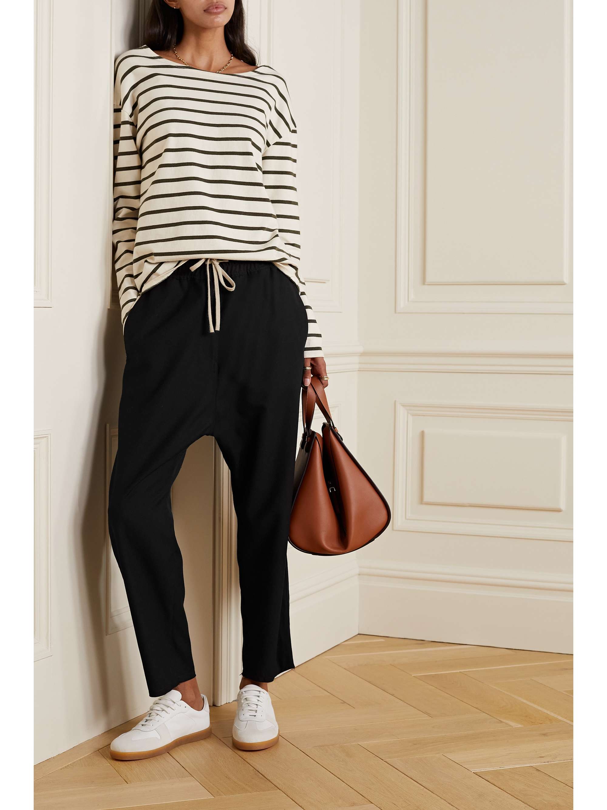 NILI LOTAN Aida wool-blend twill pants