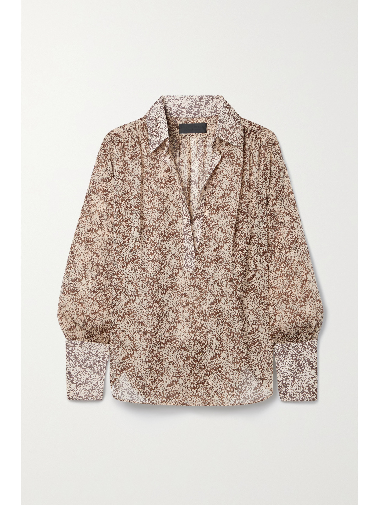 Nili Lotan Colleen Floral-print Silk-georgette Blouse
