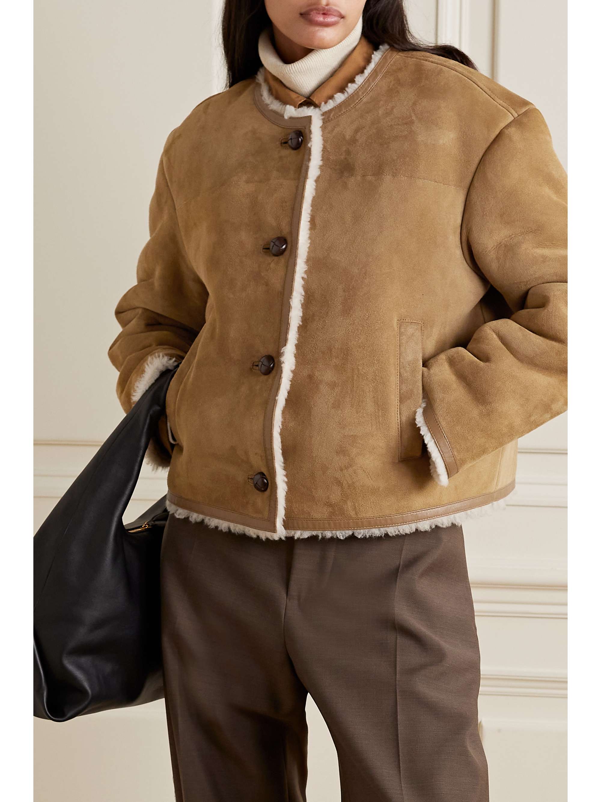 nili lotan shearling coat