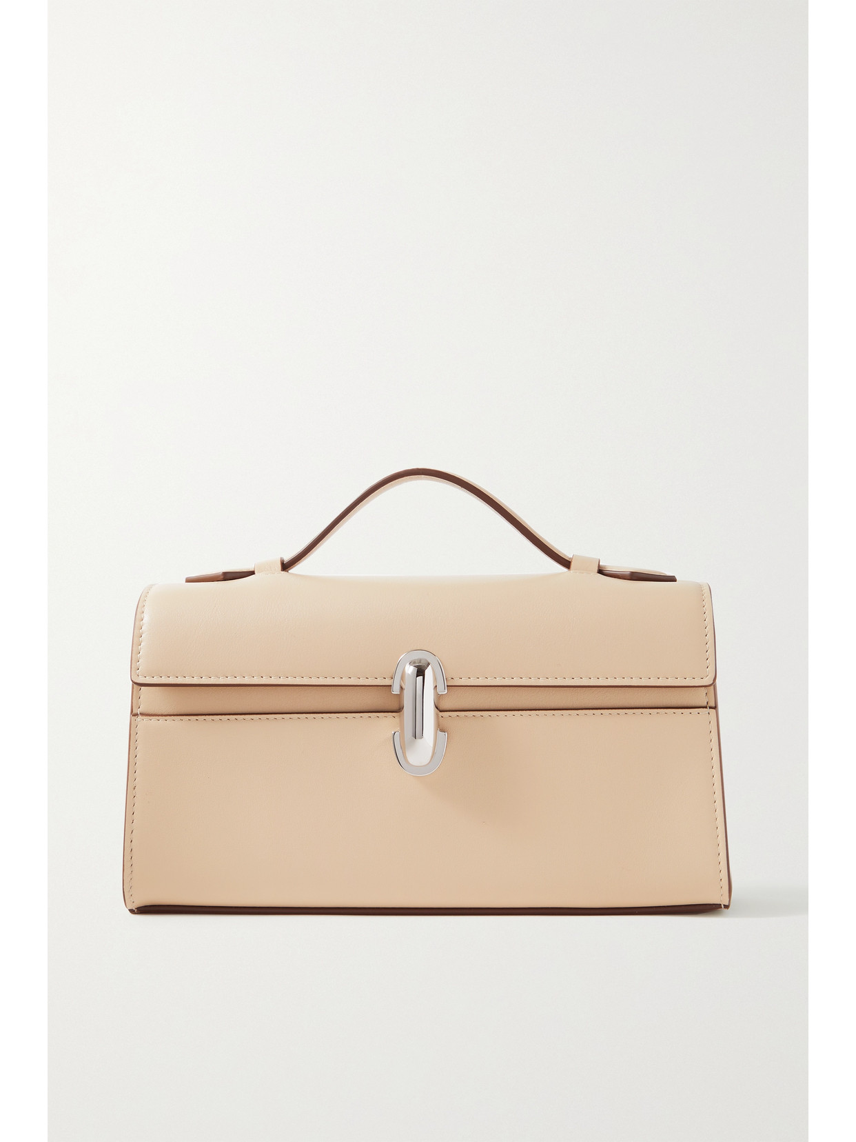 Savette Symmetry Pochette Leather Tote In Neutrals