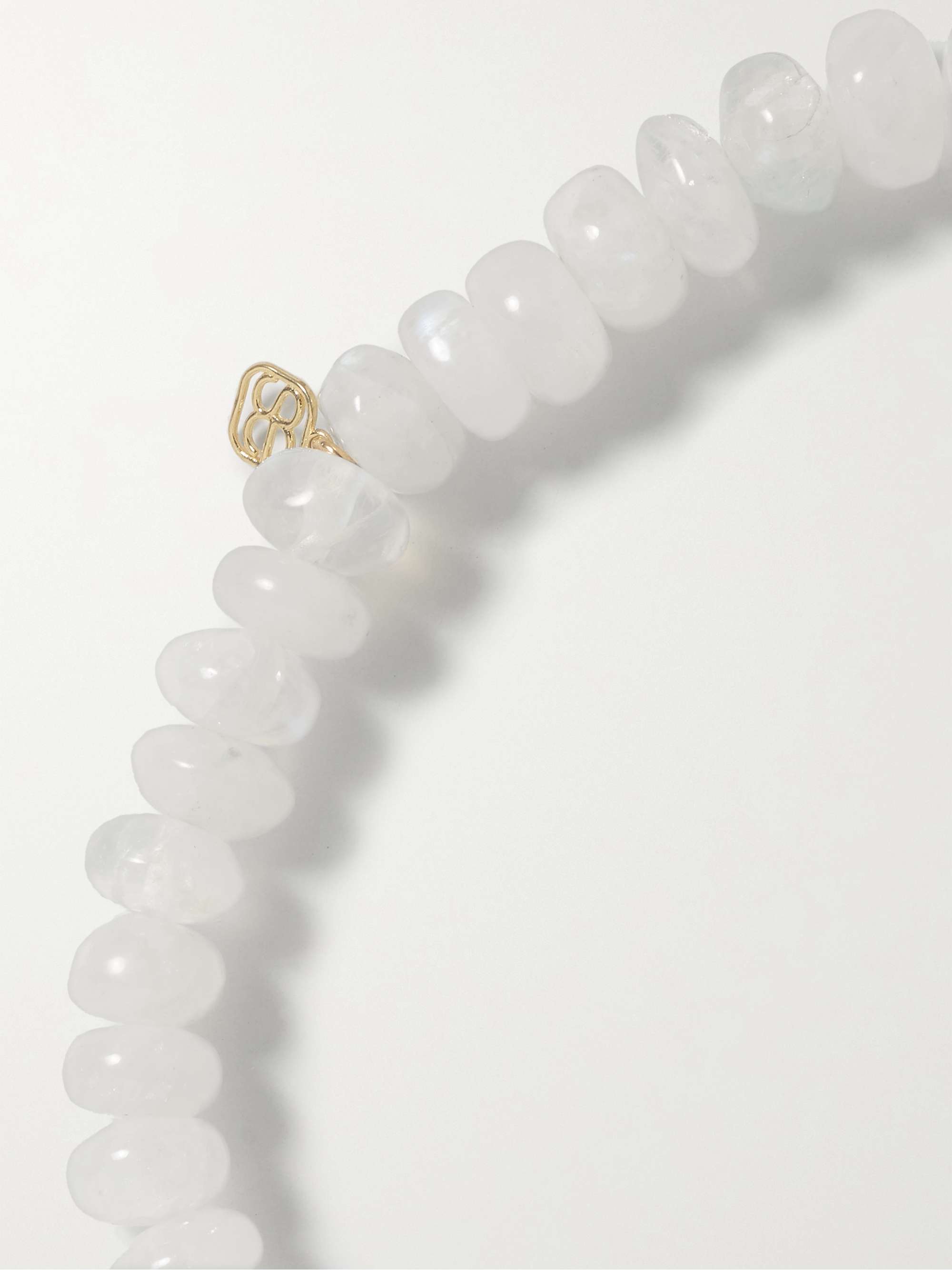 SYDNEY EVAN Bracelet en or 14 carats (585/1000), diamants et pierres de lune Star